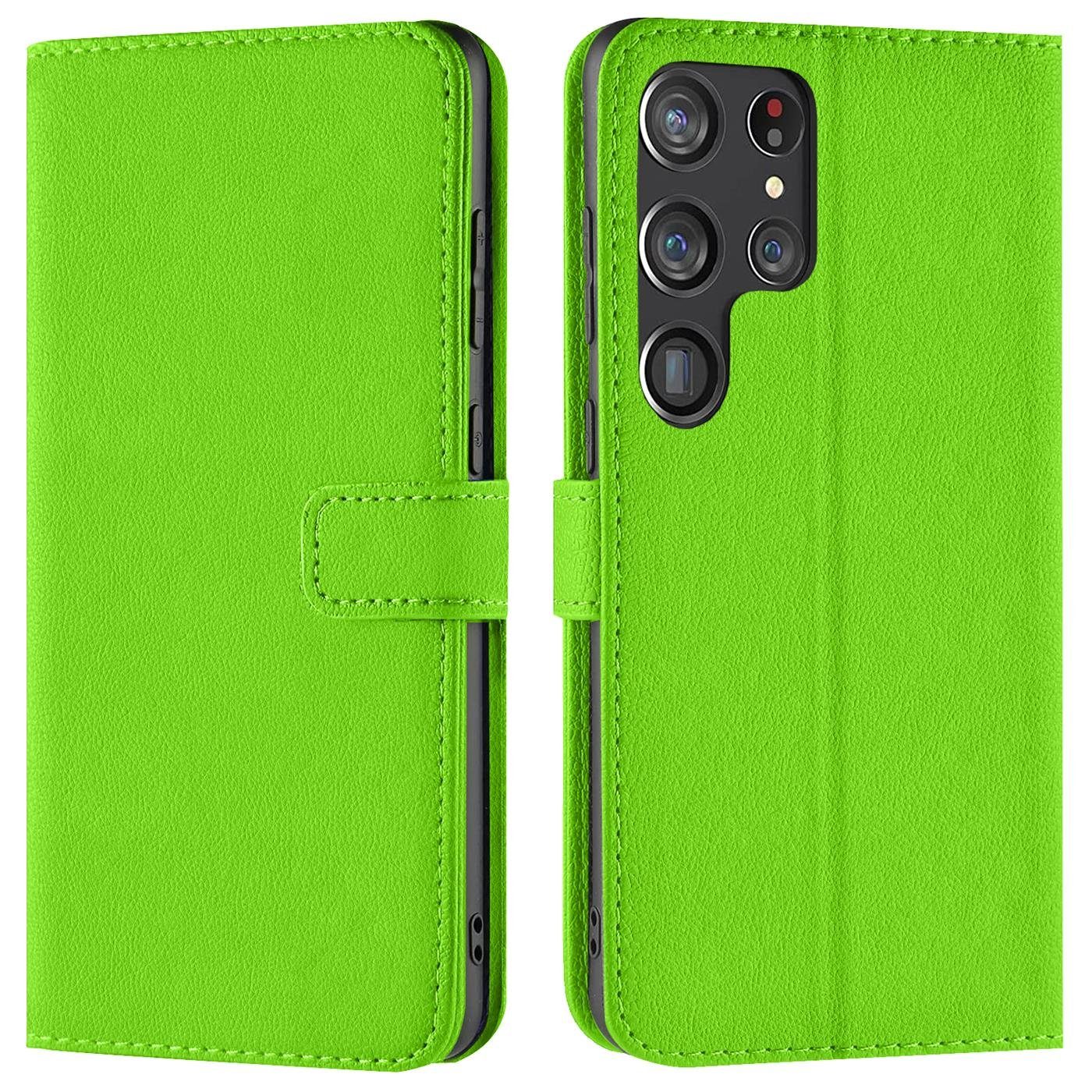 CoolGadget Handyhülle Wallet Klapp Tasche Book Case für Samsung Galaxy S22 Ultra 6,8 Zoll, Hülle Klapphülle Flip Cover Etui Schutzhülle