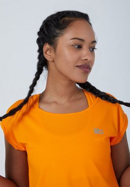 SPORTKIND Funktionsshirt Tennis Loose Fit Shirt Mädchen & Damen orange