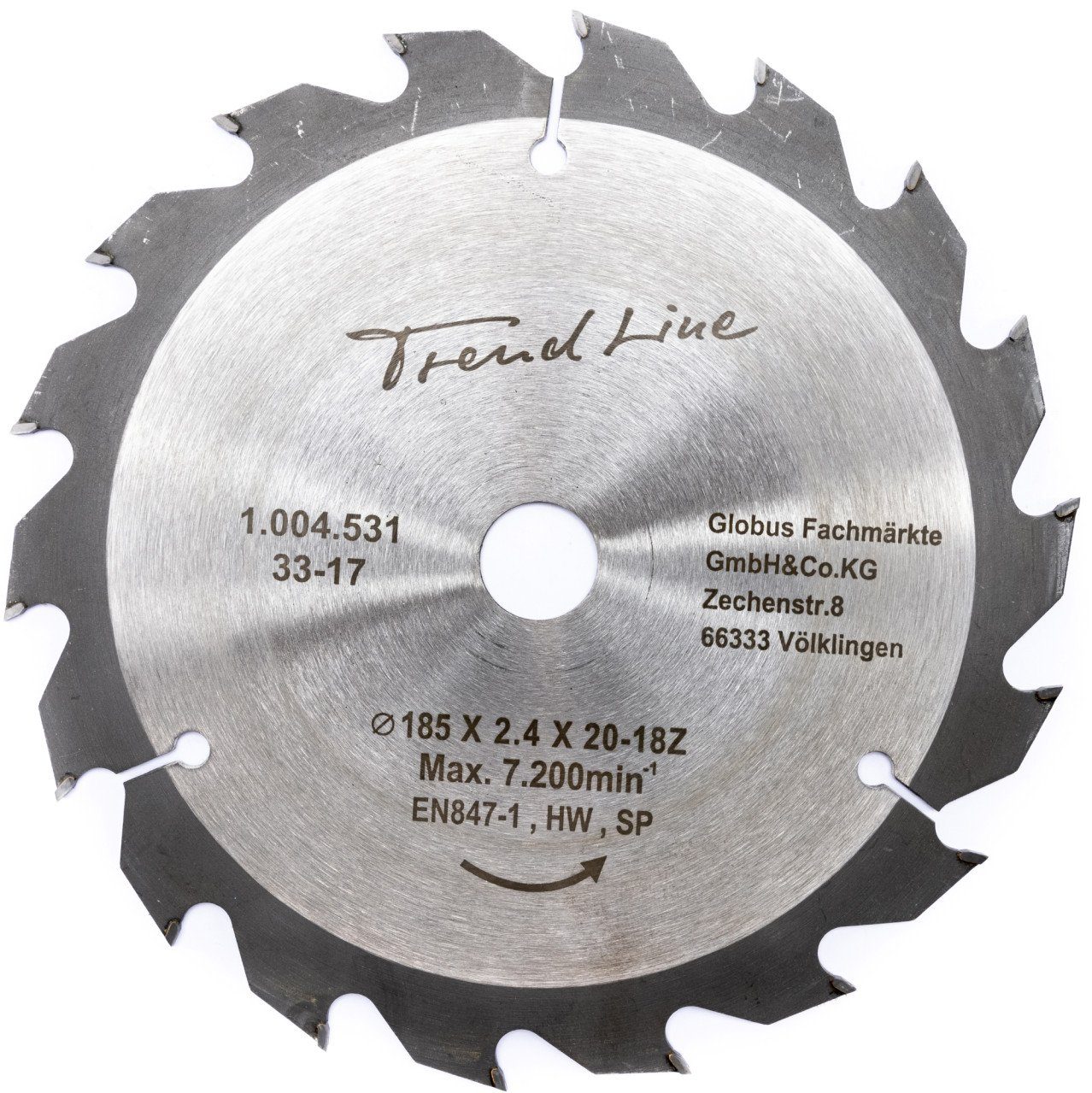Trend Line Kreissägeblatt TrendLine HM-Kreissägeblatt Ø 185 mm Bohrung Ø 20