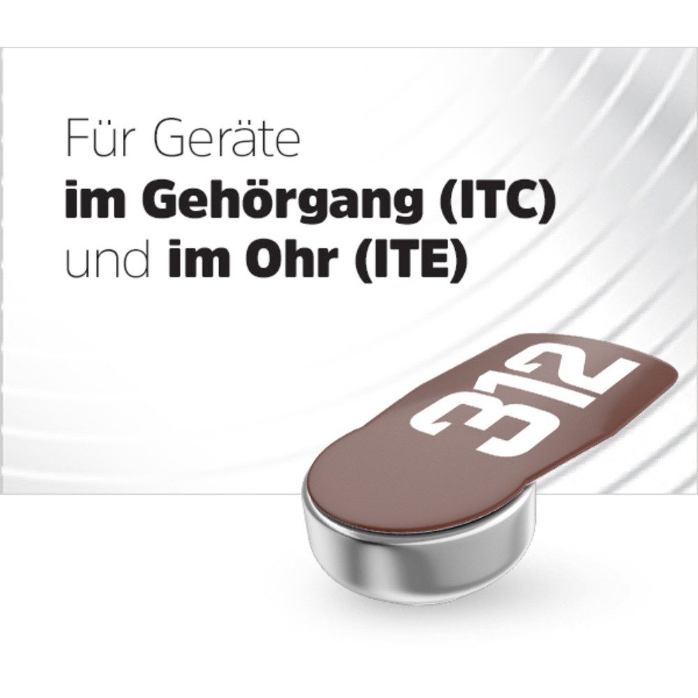 Energizer Energizer Knopfzelle ZA312 1.4 V 8 St. 160 mAh Zink-Luft Hearing Aid P Knopfzelle