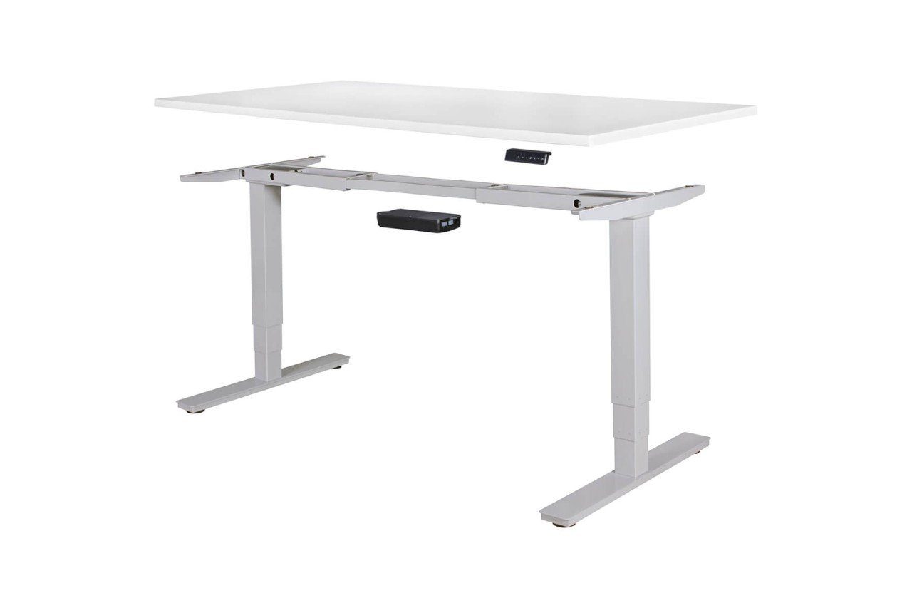 Tischgestell Schreibtisch Metall tinkaro Silber SUSE