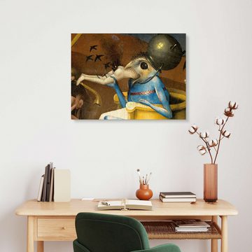 Posterlounge Alu-Dibond-Druck Hieronymus Bosch, Der Garten der Lüste - Die Hölle (Detail), Malerei