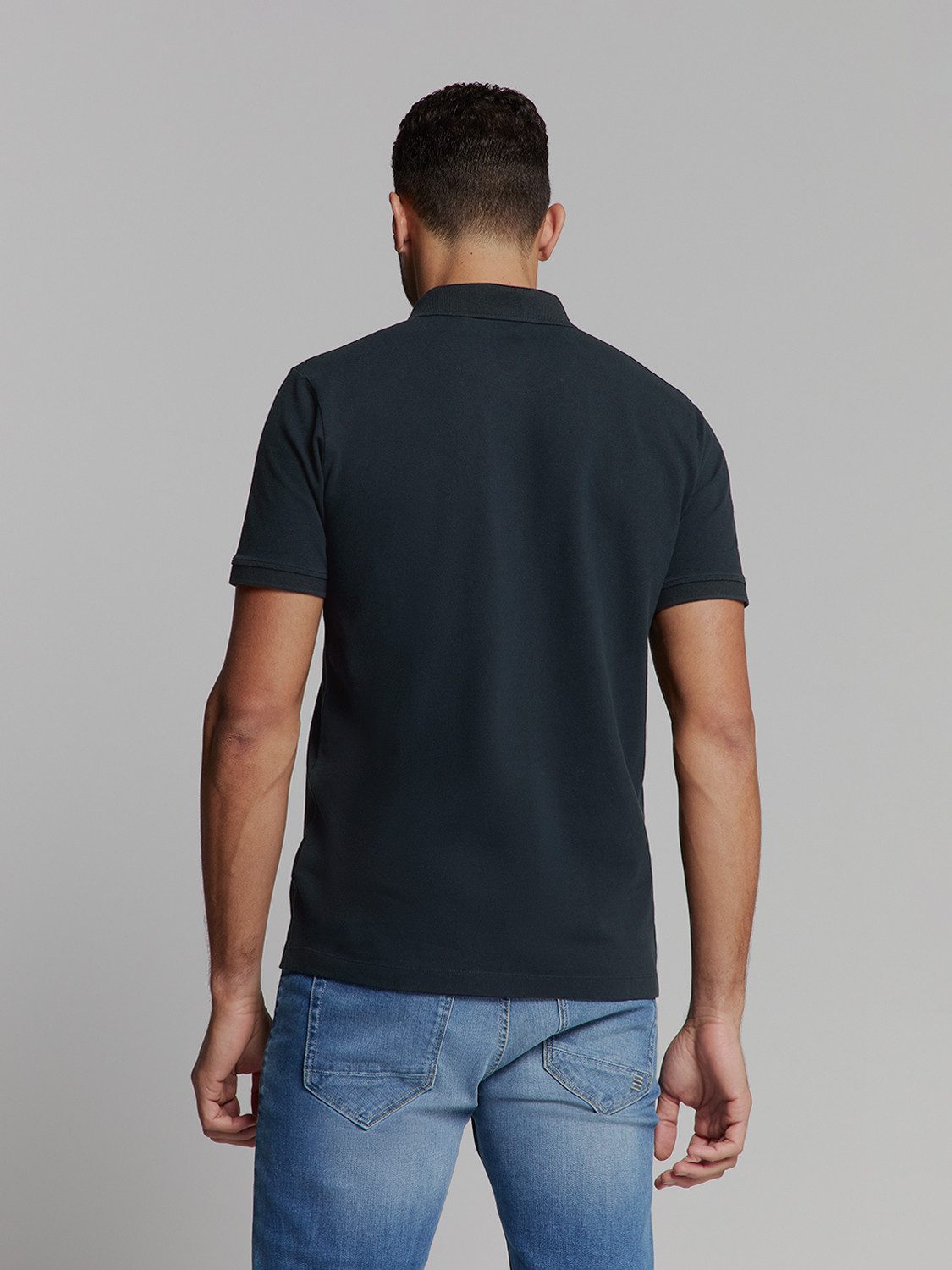 NO EXCESS Poloshirt "No Excess Poloshirt Polo Pique Garment Dyed" günstig online kaufen