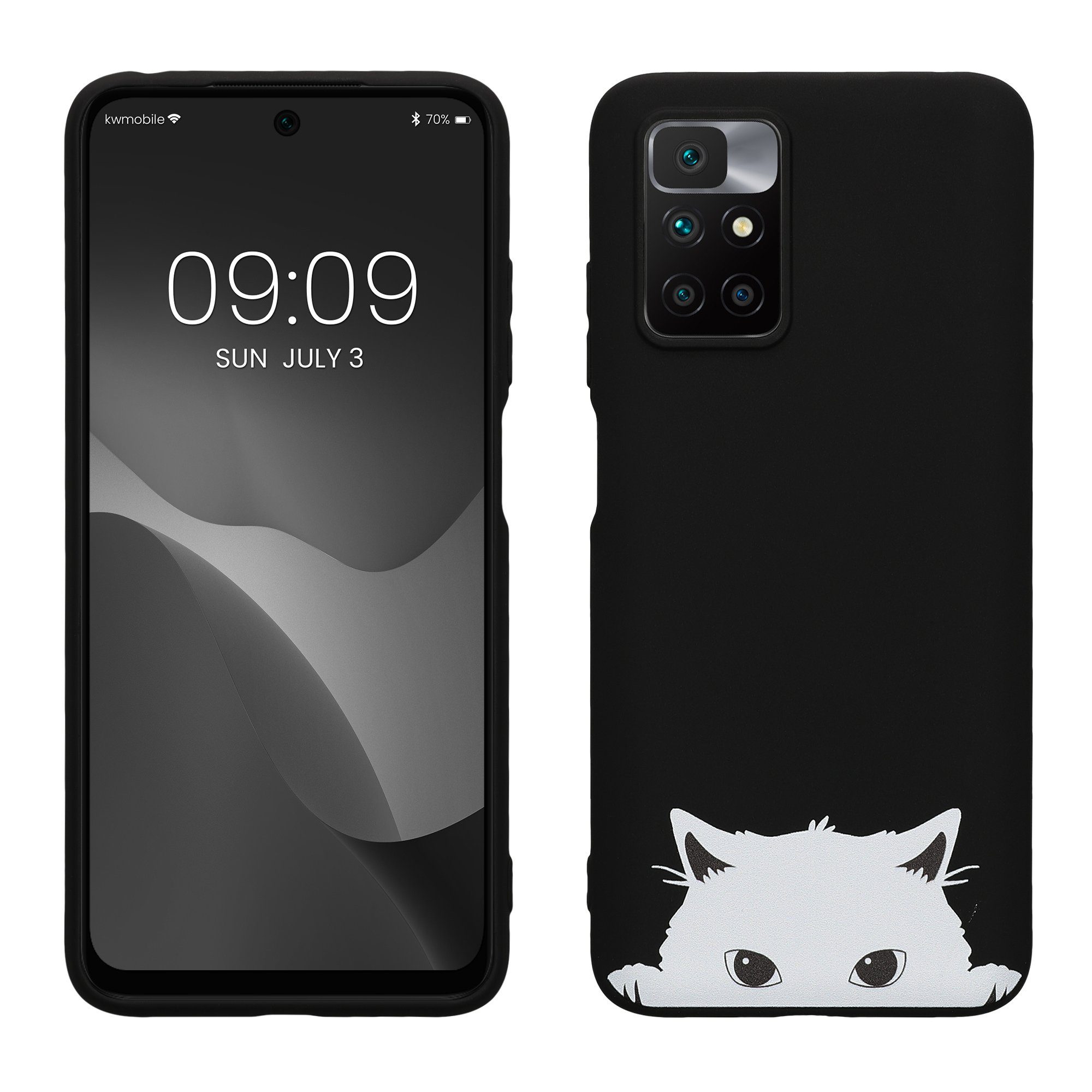 kwmobile Handyhülle Hülle für Xiaomi Redmi 10 (2021 / 2022), Handyhülle Silikon Case