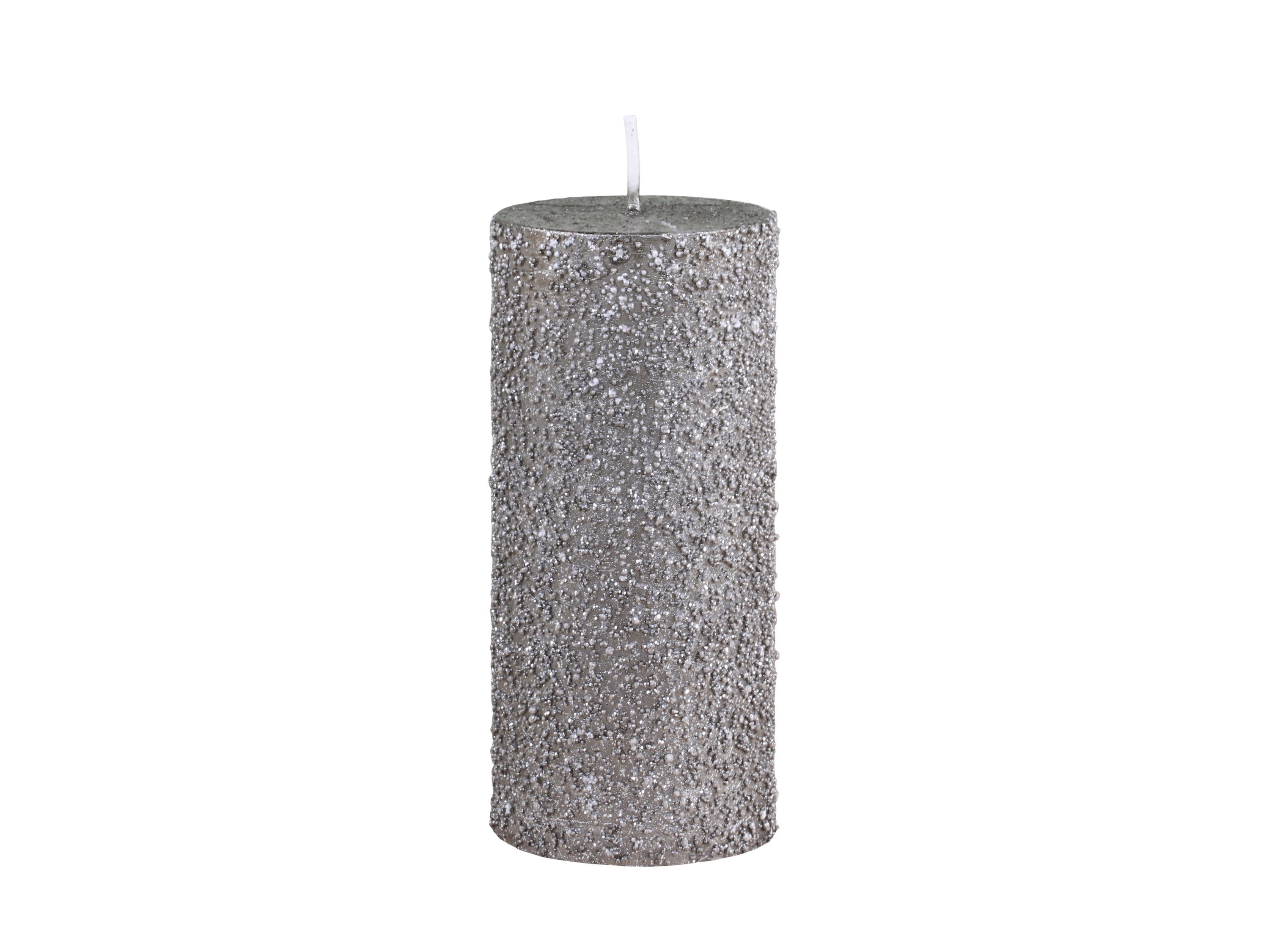 Chic Antique Stumpenkerze Stumpenkerze Macon Glitter Luxuskerze Weihnachtsdekoration, 100 % Paraffin, Glitterkerze, hochwertig, lange Brennzeit