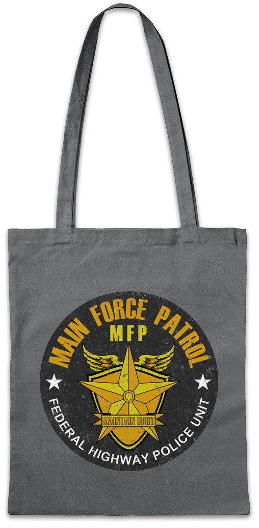Beuteltasche Main Force Patrol Stofftasche Mad Federal Highway Police Logo Movie