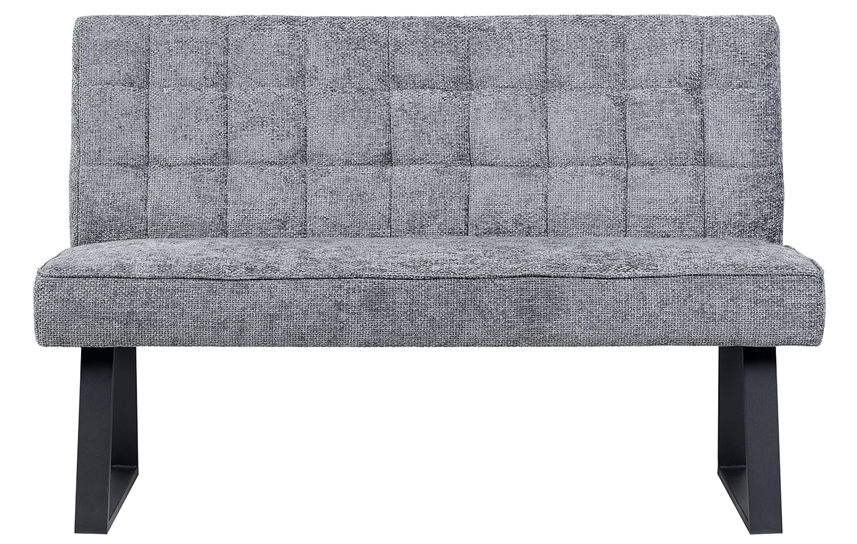 DUBI Möbel Essbank Clara, mit Federkernbox gepolstert, mit Rückenlehne, Metallgestell