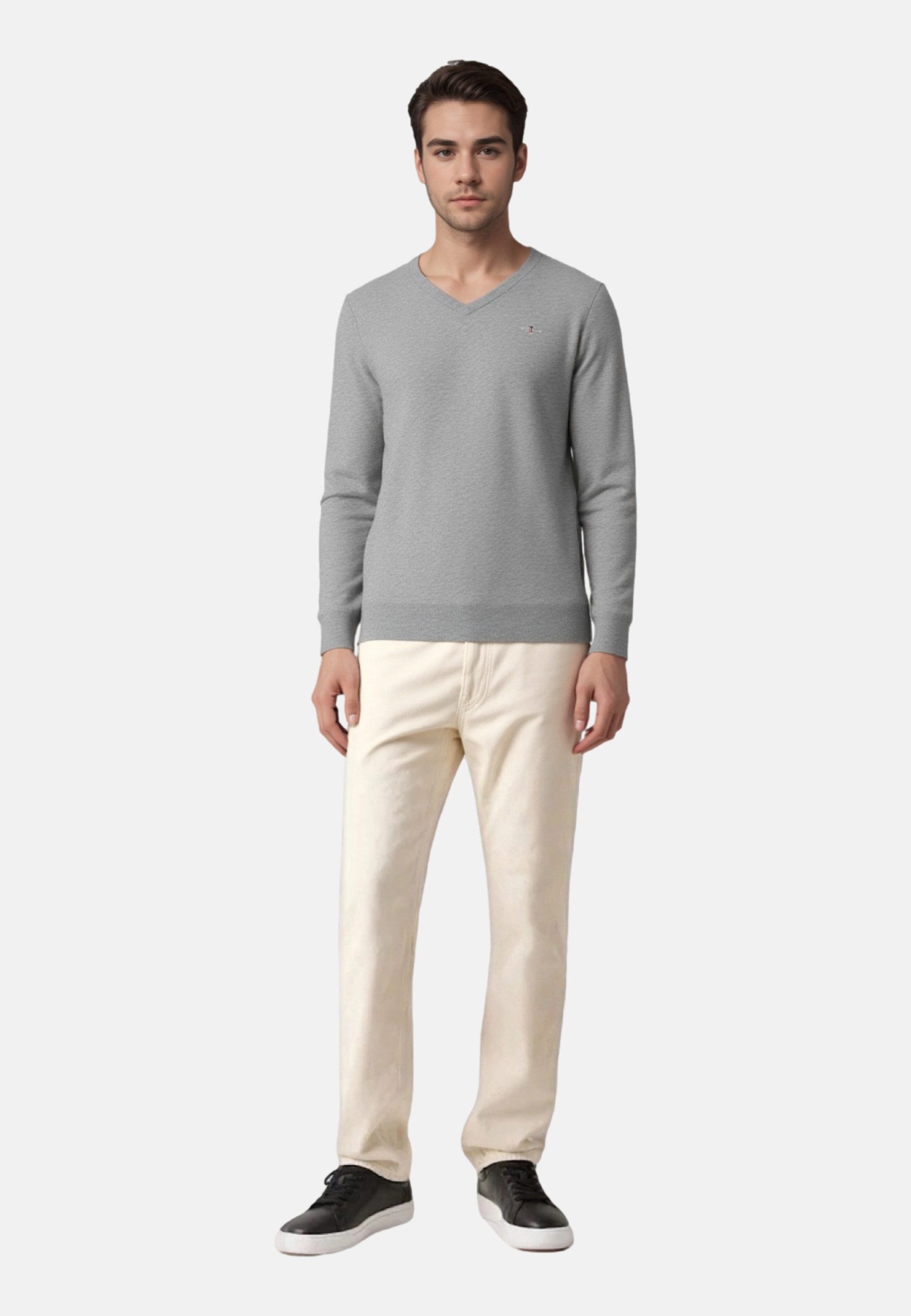 Gant Strickpullover Pullover Strickpullover V-Neck (1-tlg) günstig online kaufen