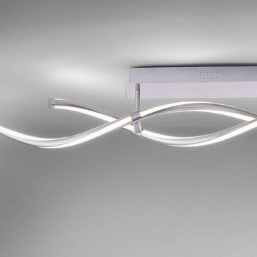 Paul Neuhaus Smarte LED-Leuchte LED Deckenlampe Welle Q - MALINA Smart Home, Smart Home, CCT-Farbtemperaturregelung, Dimmfunktion, Memoryfunktion, mit Leuchtmittel, CCT Farbwechsel, dimmbar per Fernbedienung, Alexa