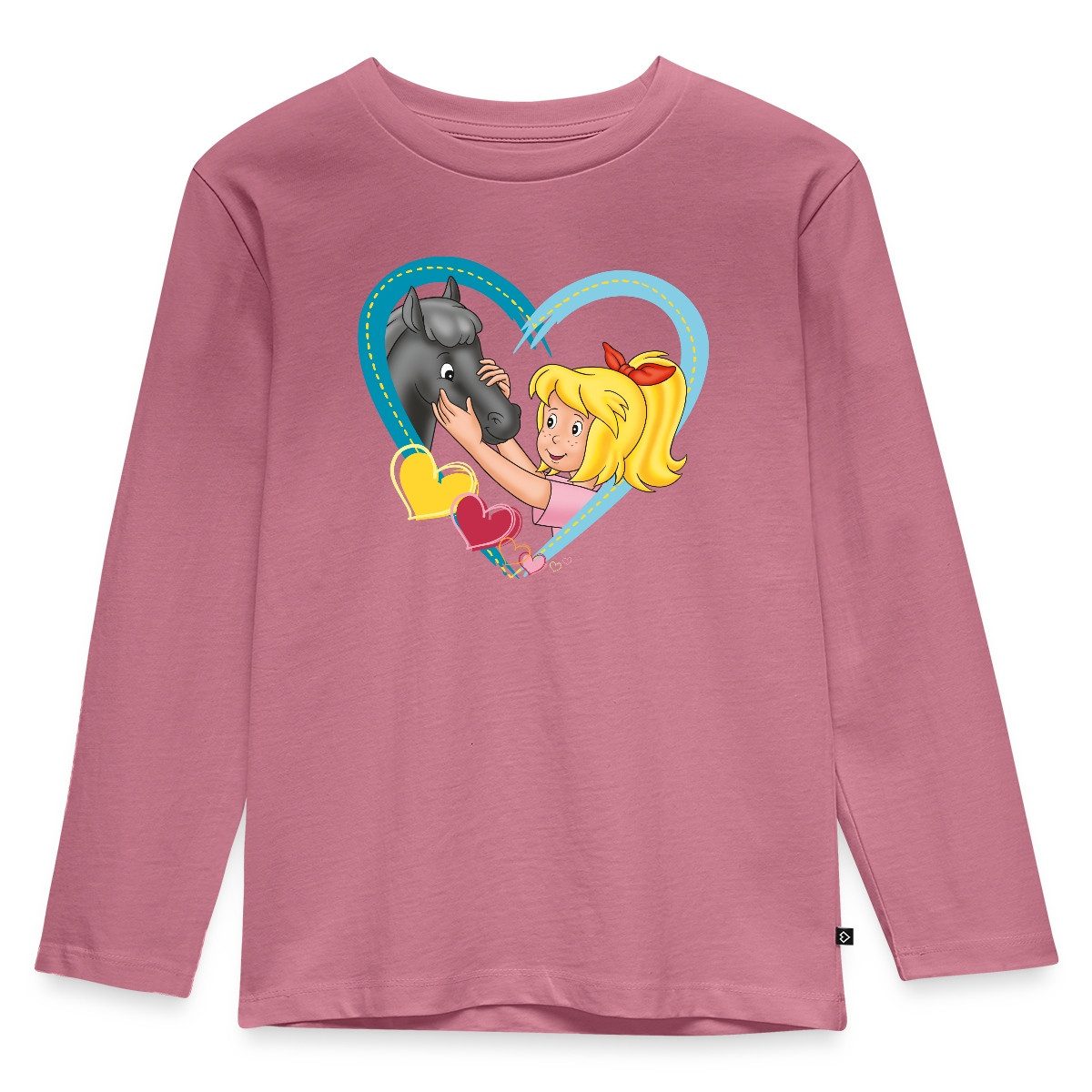 Spreadshirt T-Shirt Bibi Und Tina Fohlen Felix Herz Kinder Premium Langarmshirt (1-tlg)