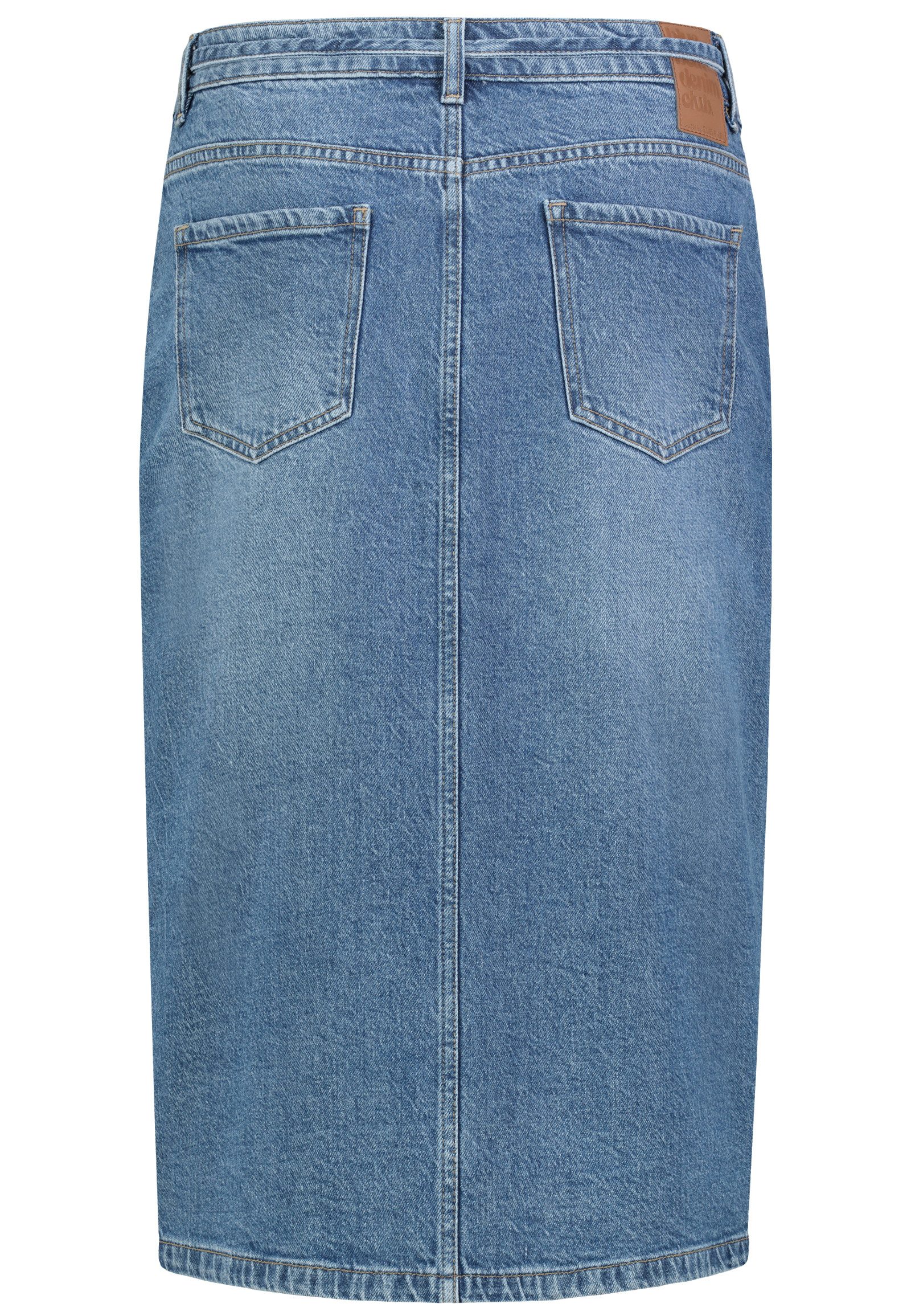 SUBLEVEL Jeansrock Damen Maxi Midi Mini Rock langer Schnitt Denim Stretch – Bild 5 von 5