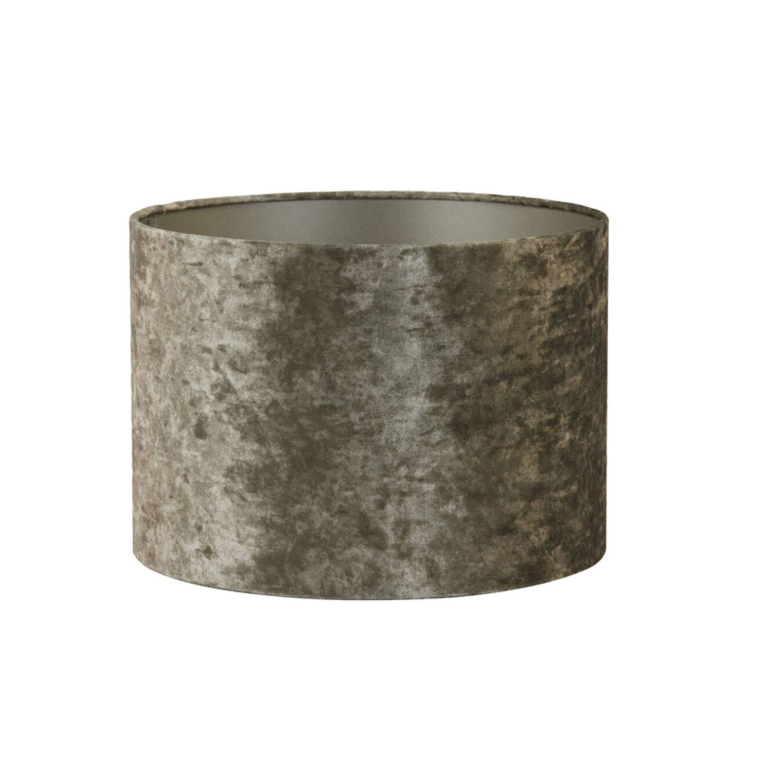 Light & Living Lampenschirm Lampenschirm Zylinder BRAVE von Light & Living Samt Braun Ø25x18 cm