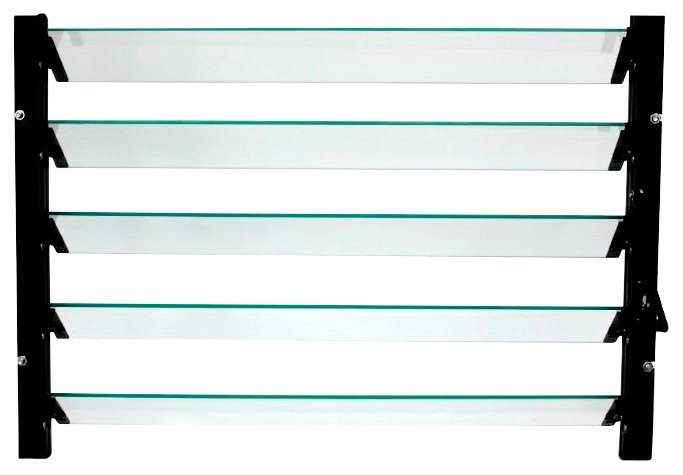 Vitavia Fenster Lamellenfenster, schwarz, BxH: 61x45 cm, für Gewächshäuser Venus, Merkur, Mars, Uranus
