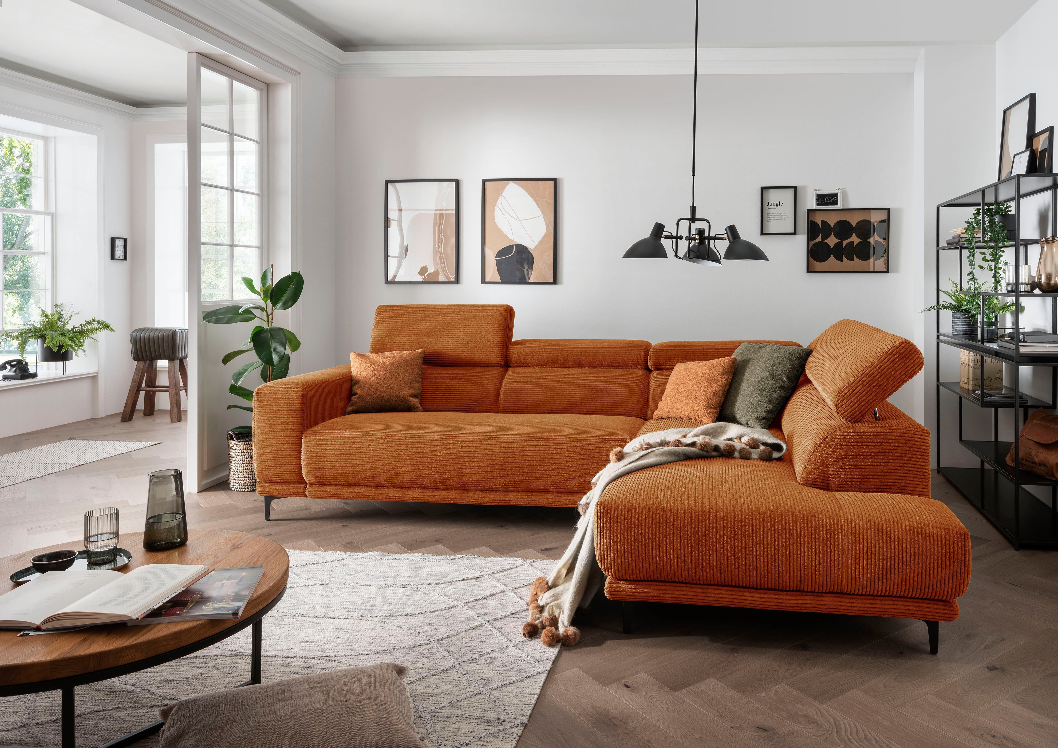 alina Ecksofa Hikari, wahlweise mit Sitzvorzug, günstig online kaufen