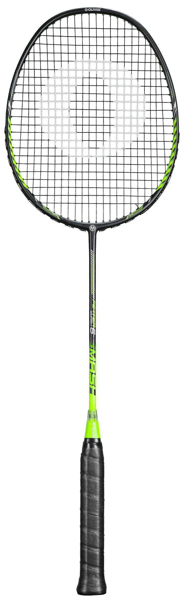Badmintonschläger Fetter Smash 6 84g schwarz/neon - besaitet