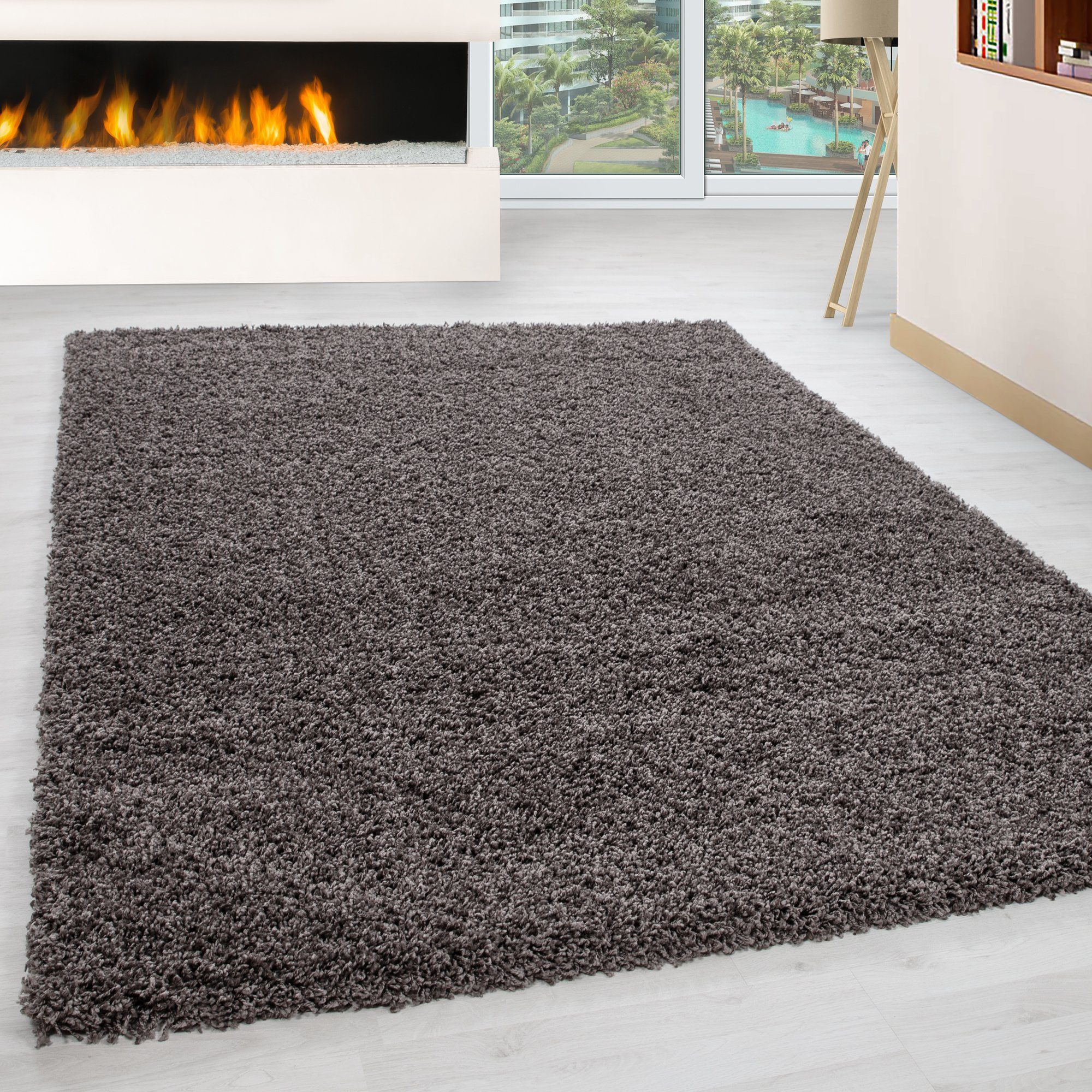 Homtex Hochflor-Teppich, 60 x 110 cm, Hochflor Teppich - Gemütlicher Langfl günstig online kaufen