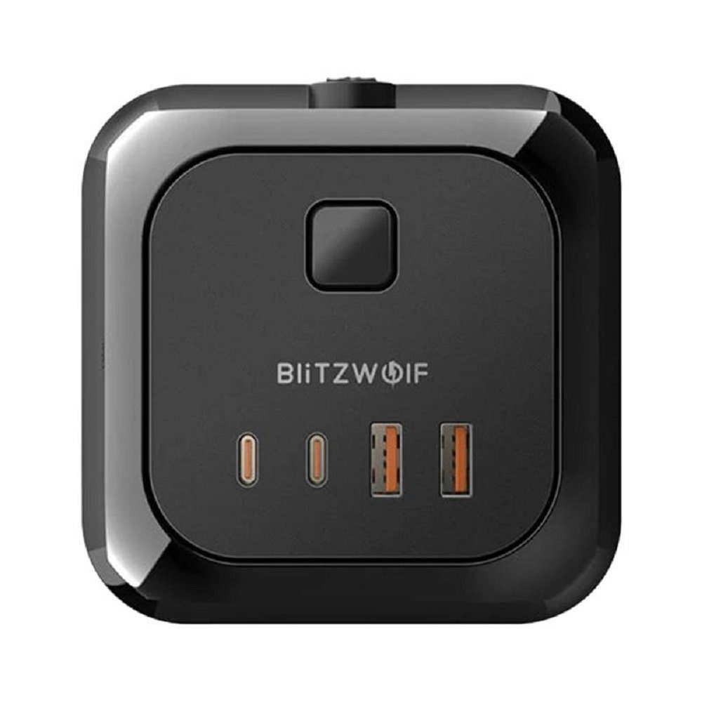 Charger Mehrfachsteckdose BLiTZWOLF mit AC Ladeturm Schwarz 8 Power Steckdosenplätzen