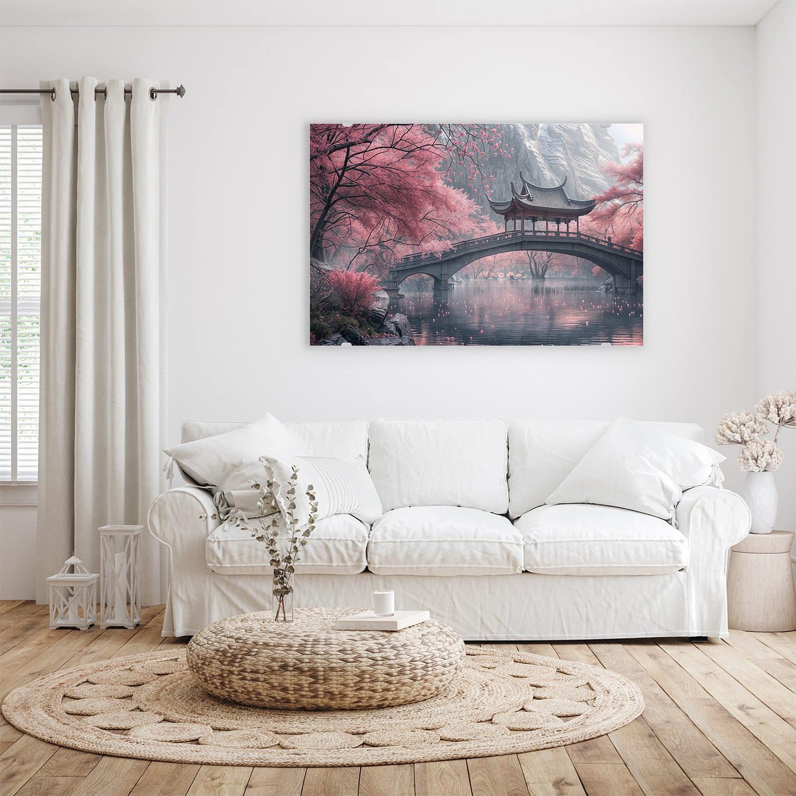 Primedeco Glasbild Wandbild Japanischer Garten mit günstig online kaufen