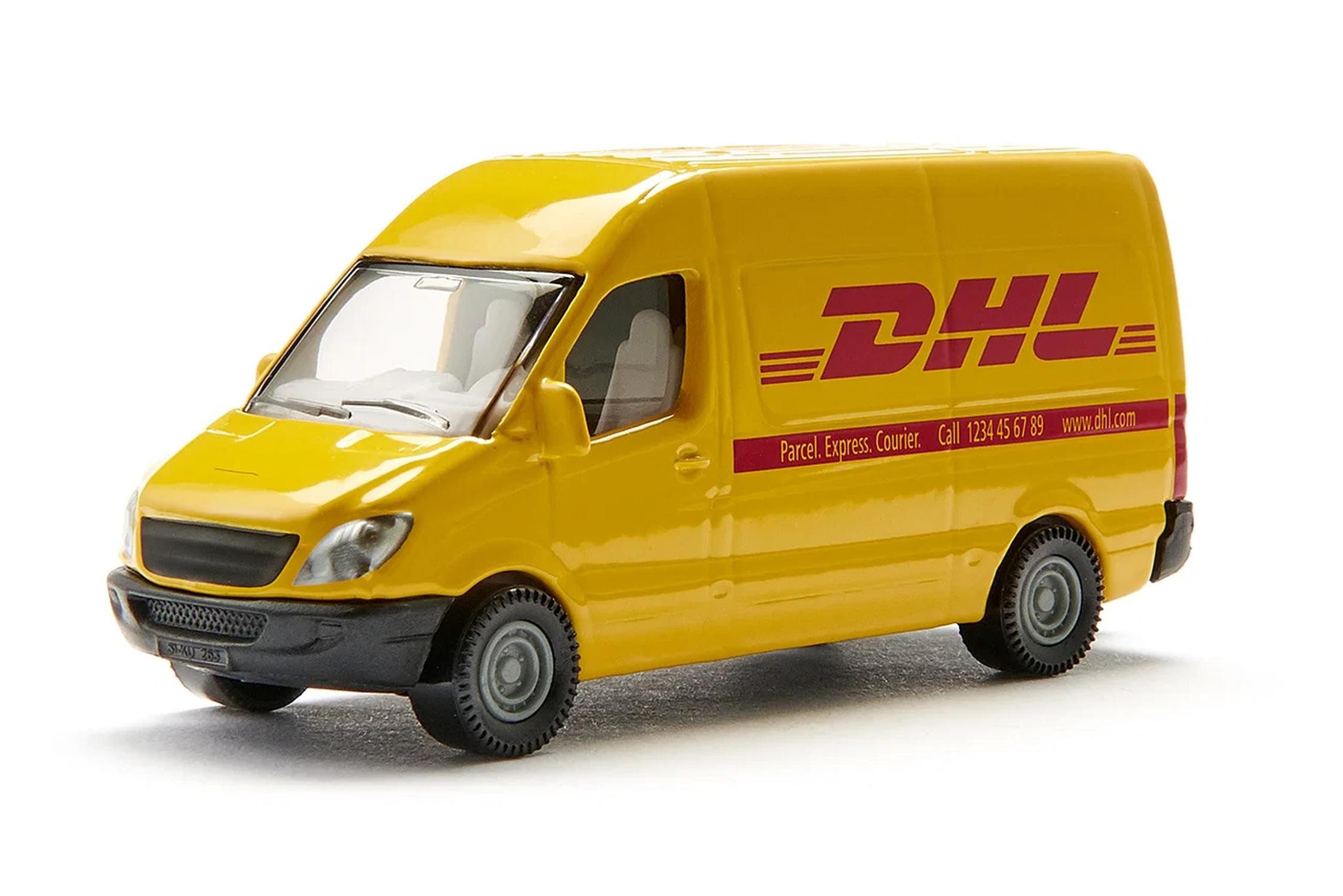 Siku Spielzeug-Auto Postwagen Kurierfahrzeug mit Anhängerkupplung, Mit Anhängerkupplung