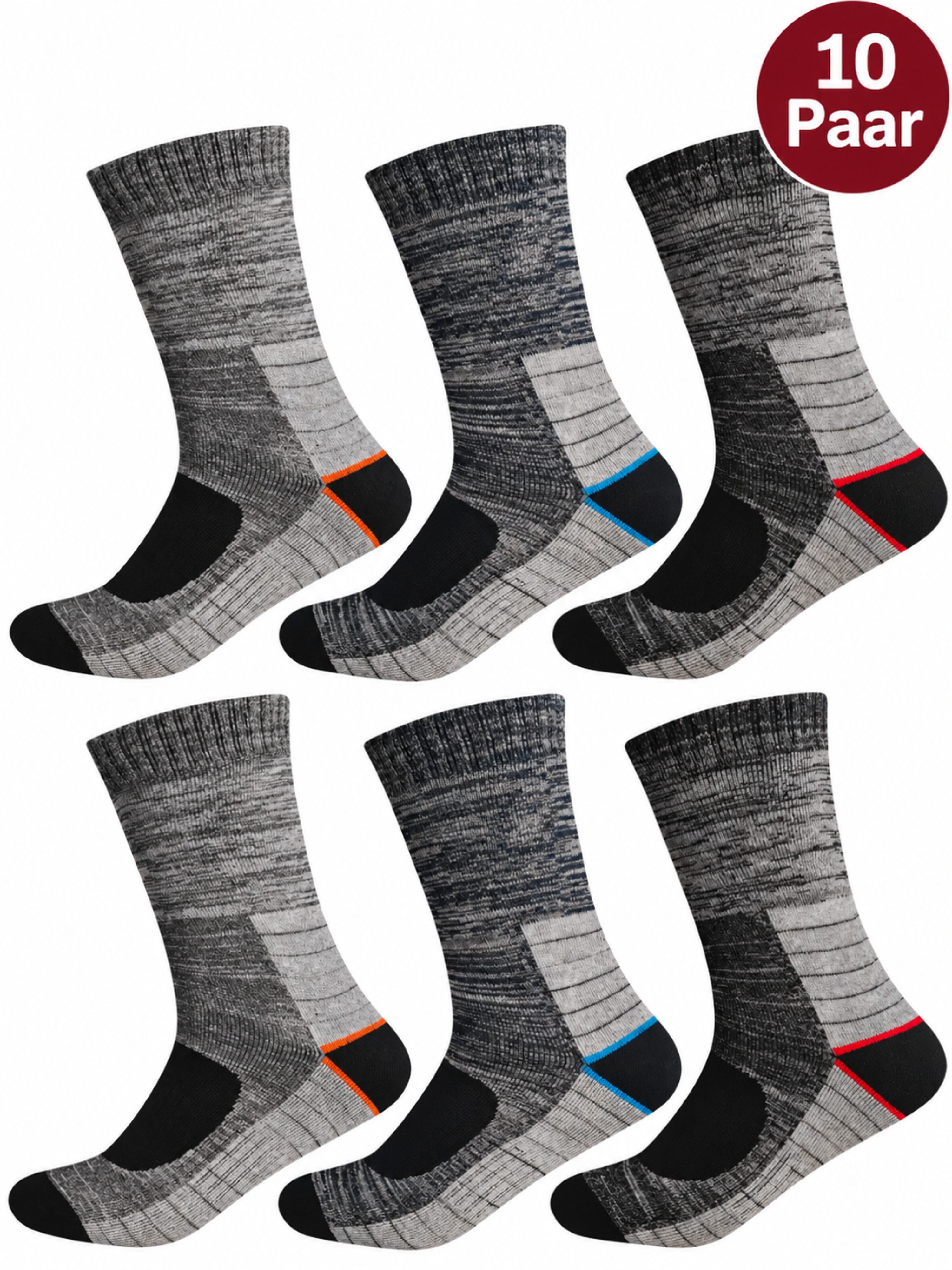 DDOnlineShop Thermosocken Arbeitssocken Sport Socken Wintersocken YS455 (Packung,Spar-Set, 10-Paar, 10 Paar) Premium Qualität