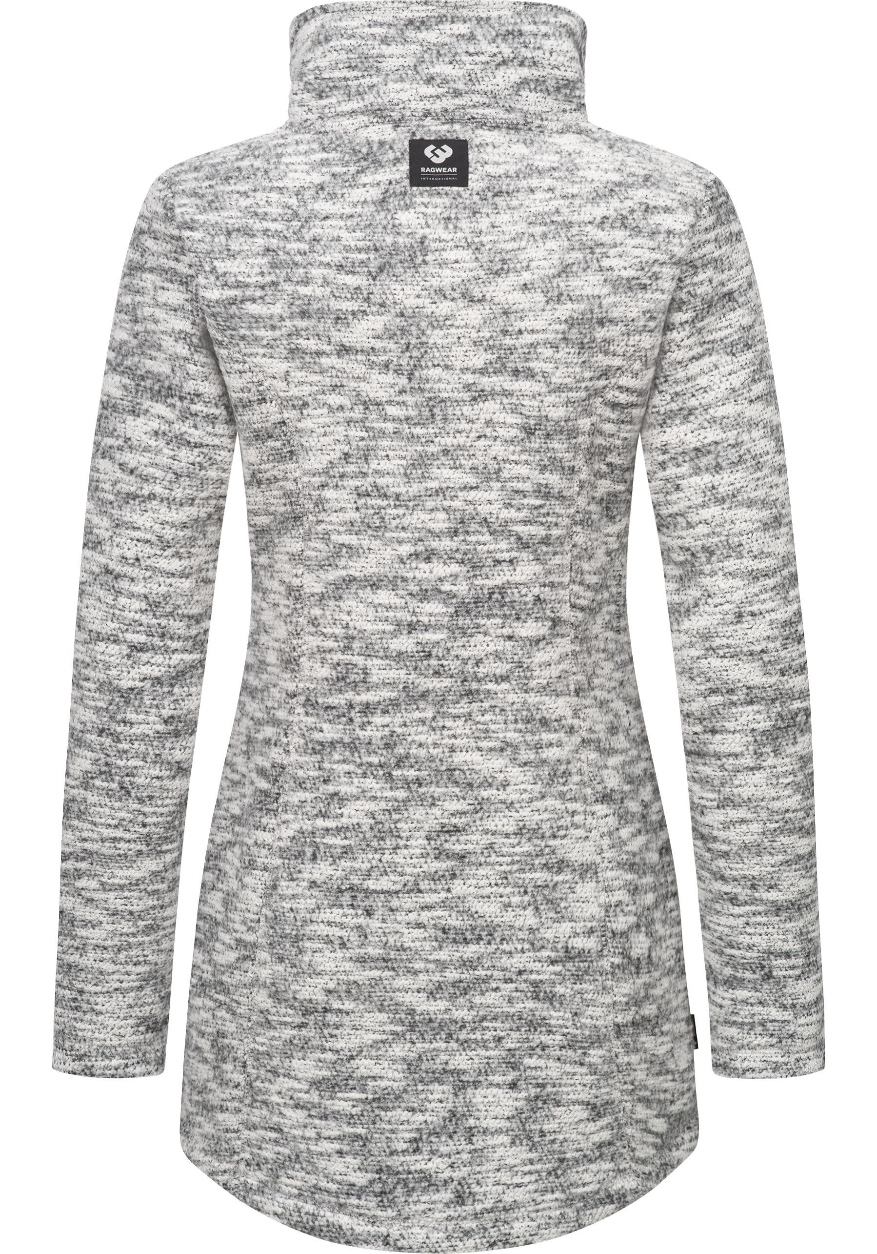 Ragwear Strickjacke Miram Melange Kuschelige Übergangsjacke in Strick-Optik