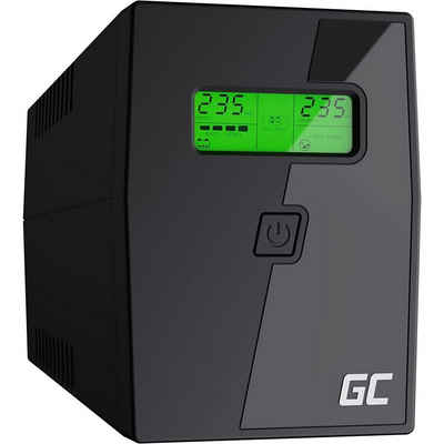 Green Cell USV-Anlage UPS/USV 600VA 360W 230V, modifizierter Sinuswelle, LCD Display, typische Schaltzeit: 2-6 ms
