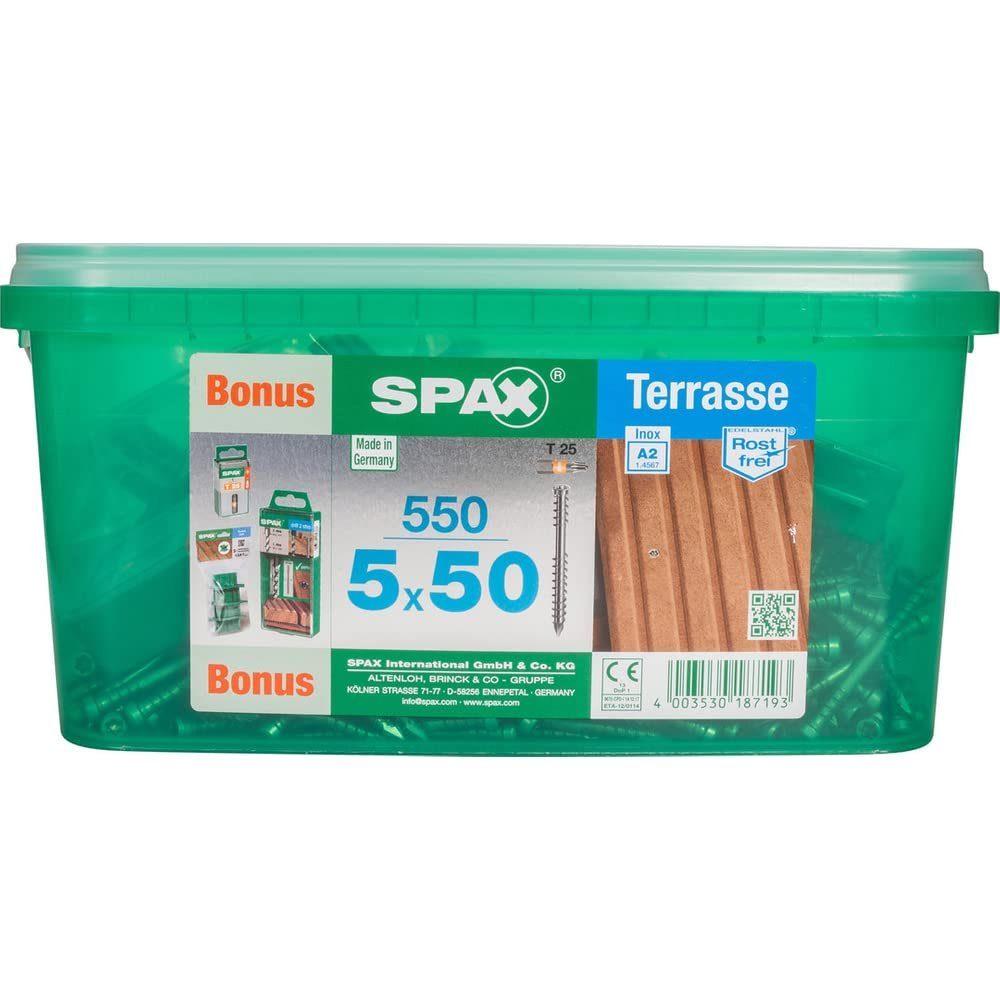 Schraube Terrassenschraube Bonus Set
