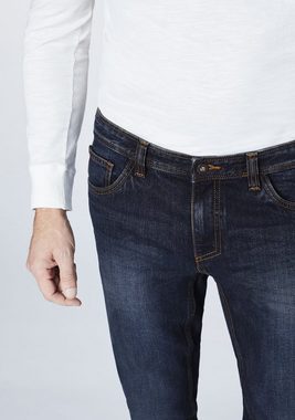 OKLAHOMA PREMIUM DENIM Straight-Jeans mit klassischen Details (1-tlg)
