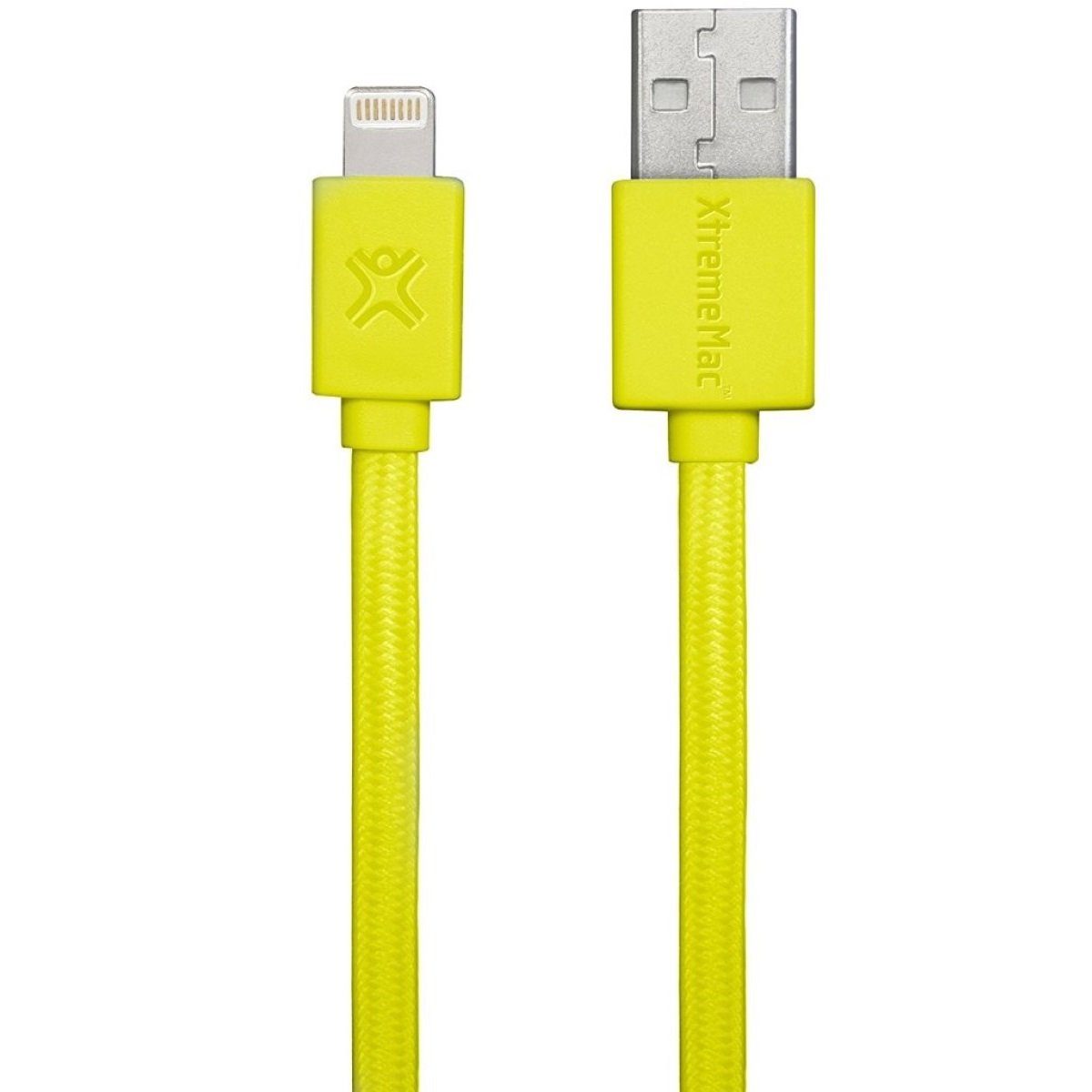 XtremeMac HQ Flat Lightning-Kabel 1m Gelb Smartphone-Kabel, USB Typ A, Apple Lightning, Lightning-Stecker Laden + Datenkabel für Apple iPhone, iPad und iPod