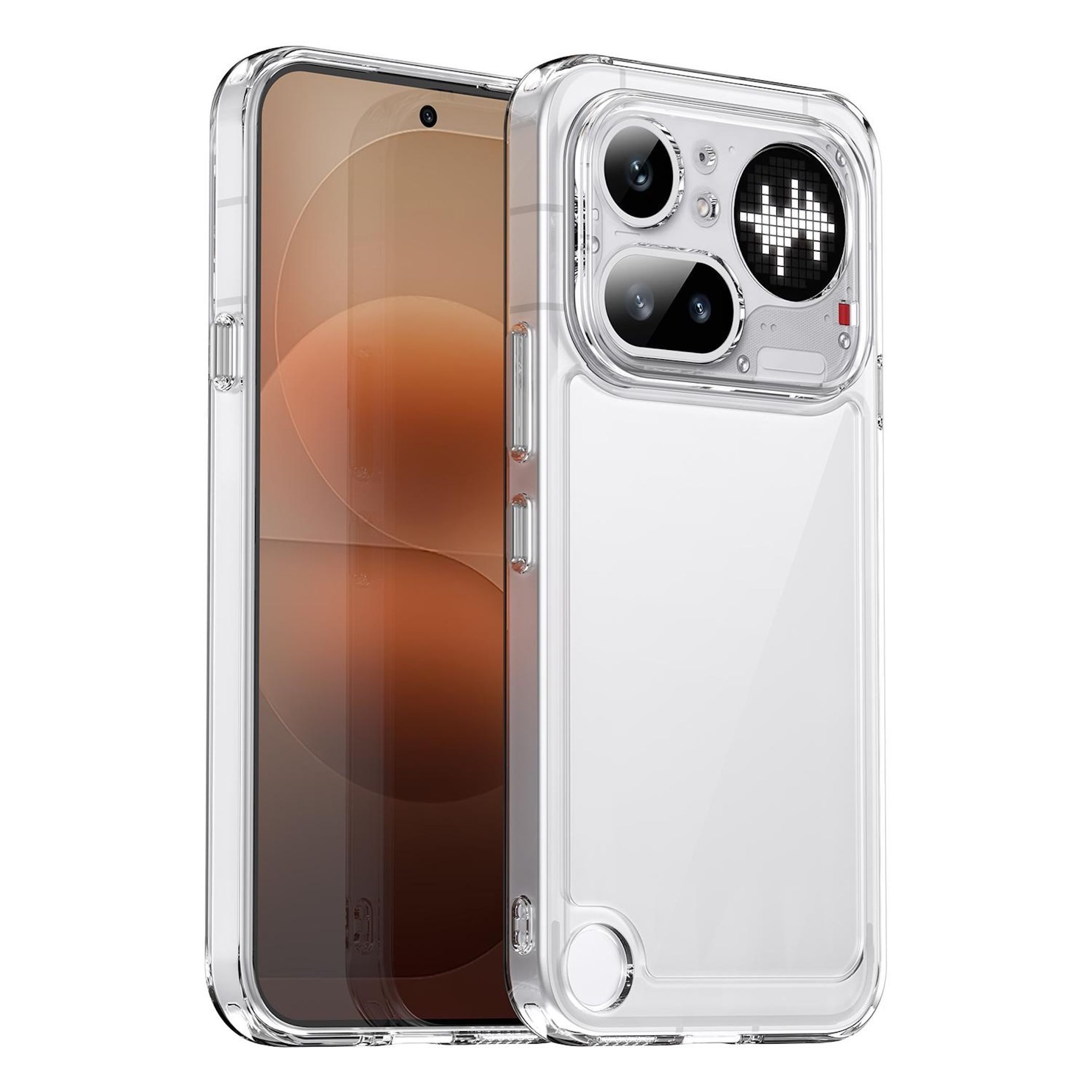 Wigento Handyhülle Stoßfest für Nothing Phone 4a Pro Colorful Series TPU Acryl Hybrid 6,83 Zoll, Colorful Series Hybrid Schutzhülle