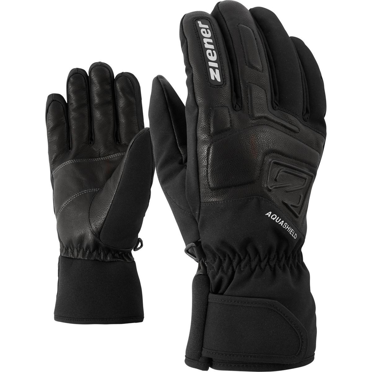 Ziener Skihandschuhe Glyxus-z AS Glove man Hochwertige Skihandschuhe mit wasser- und winddichter Membran für