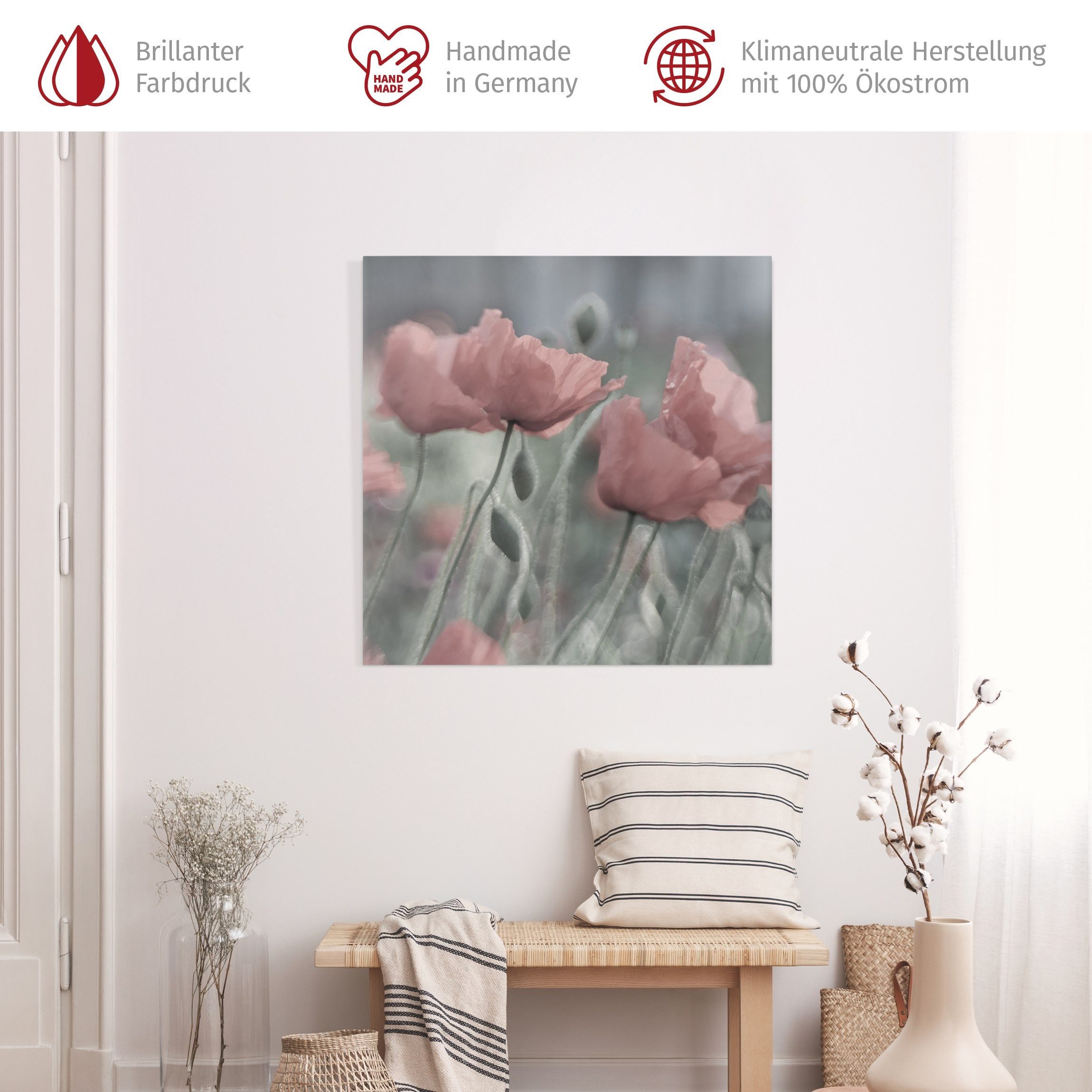 Bilderdepot24 Leinwandbild Blume Natur Modern Malerei günstig online kaufen