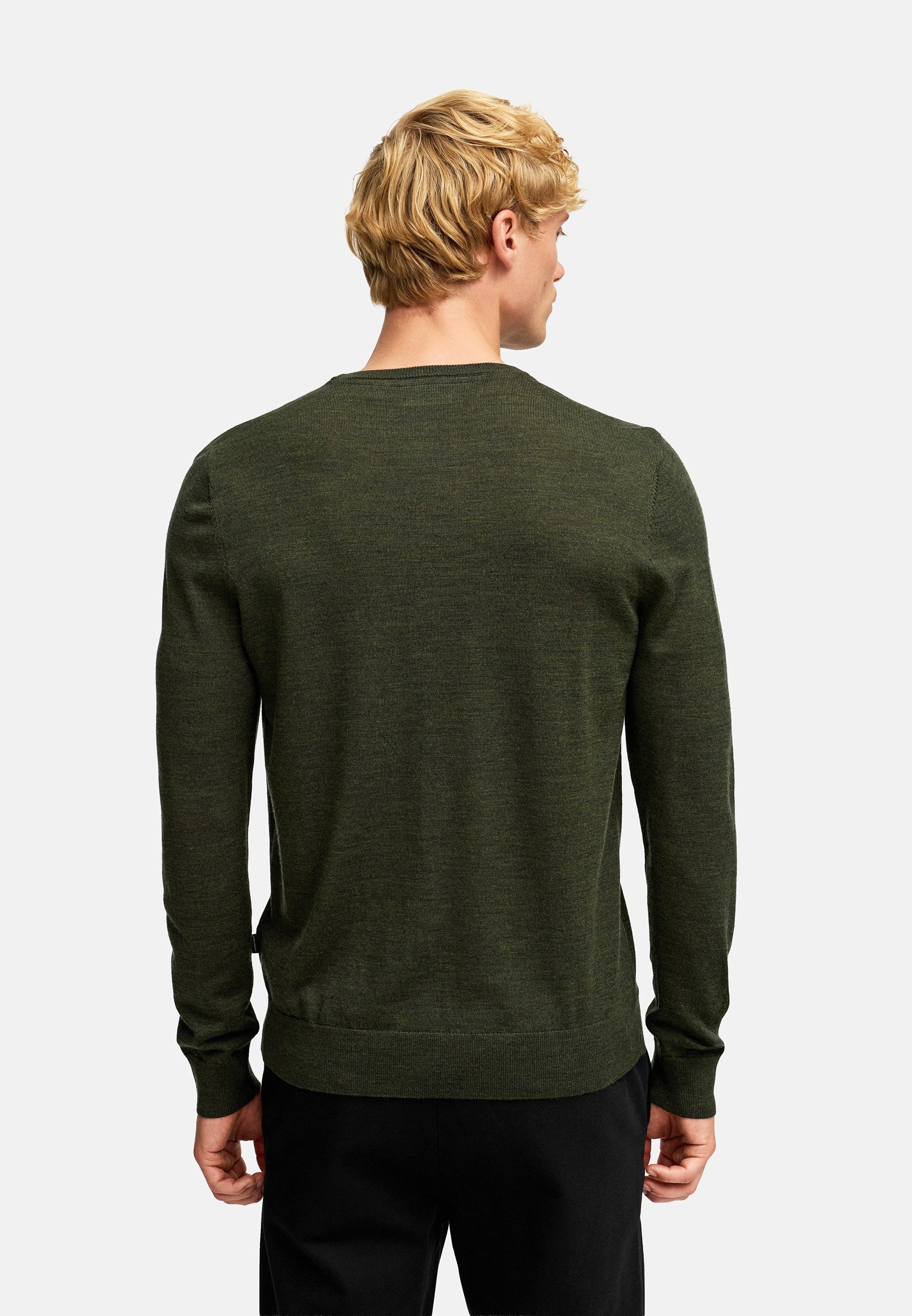 Kronstadt Strickpullover Herren KSJohannes Strickpullover Herrenpullover aus 100% Merinowolle mit Rundhalsausschnitt