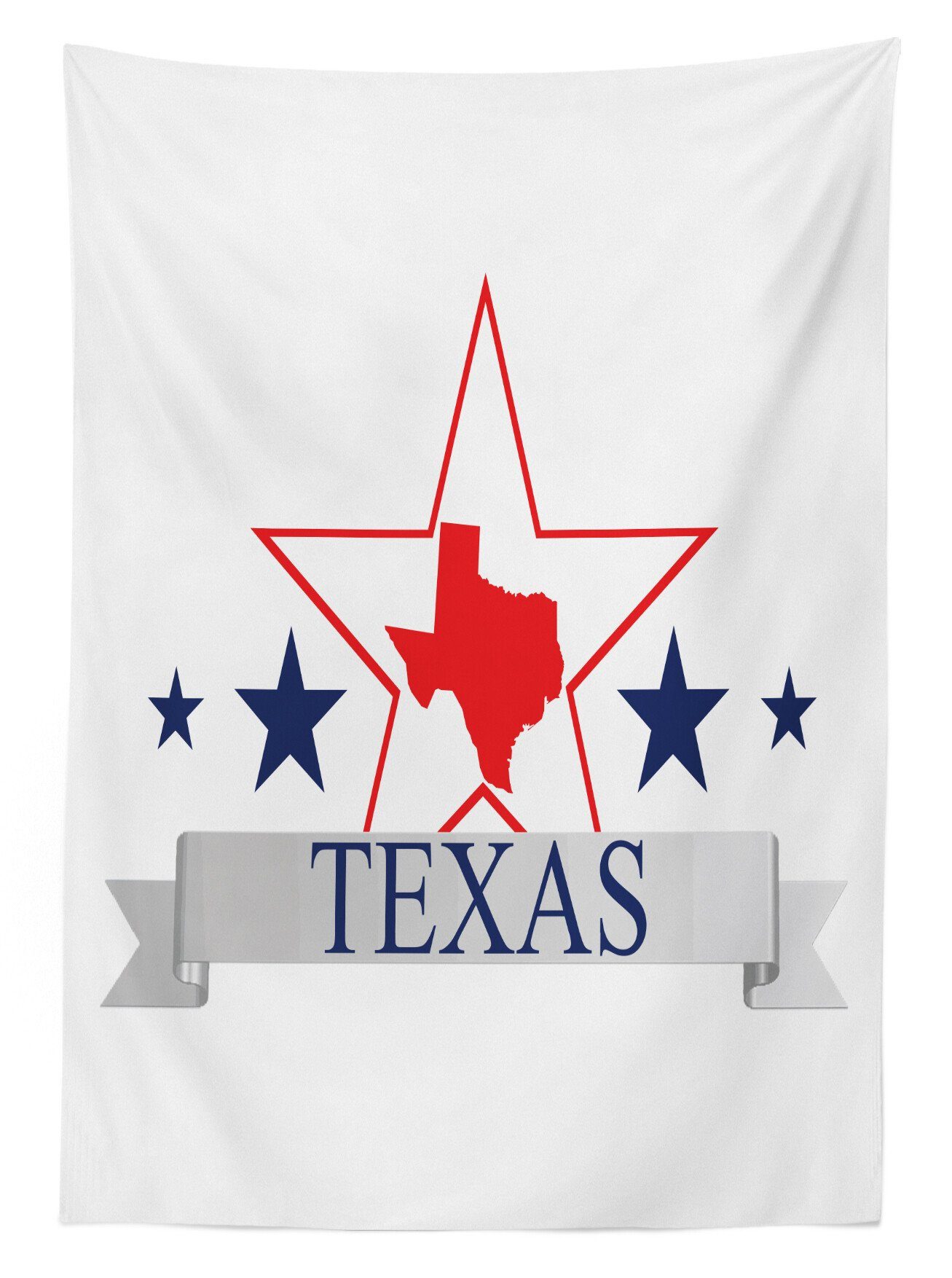 Abakuhaus Tischdecke Farbfest Waschbar Für geeignet Muster Amerikanisch Farben, Bereich Außen Karte Klare Texas den Star