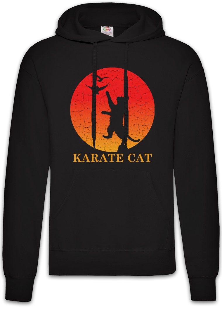 Hoodie Karate Cat Herren Hoodie Miau Katze Kid Katzen Liebhaber Kai Liebe