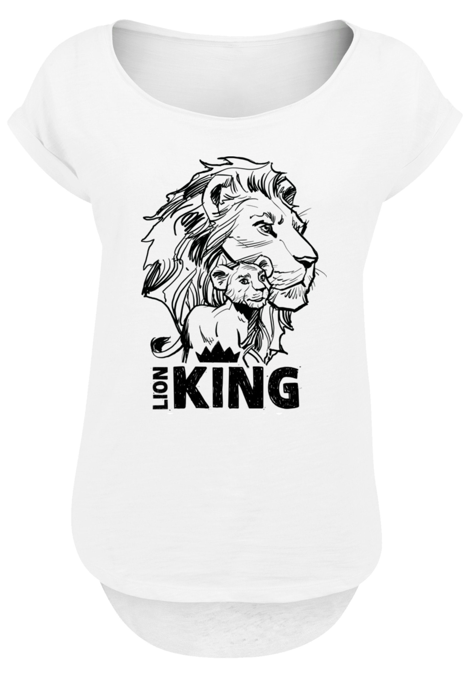 F4NT4STIC T-Shirt Disney König der Löwen Together white Premium Qualität,  Sehr weicher Baumwollstoff mit hohem Tragekomfort | T-Shirts