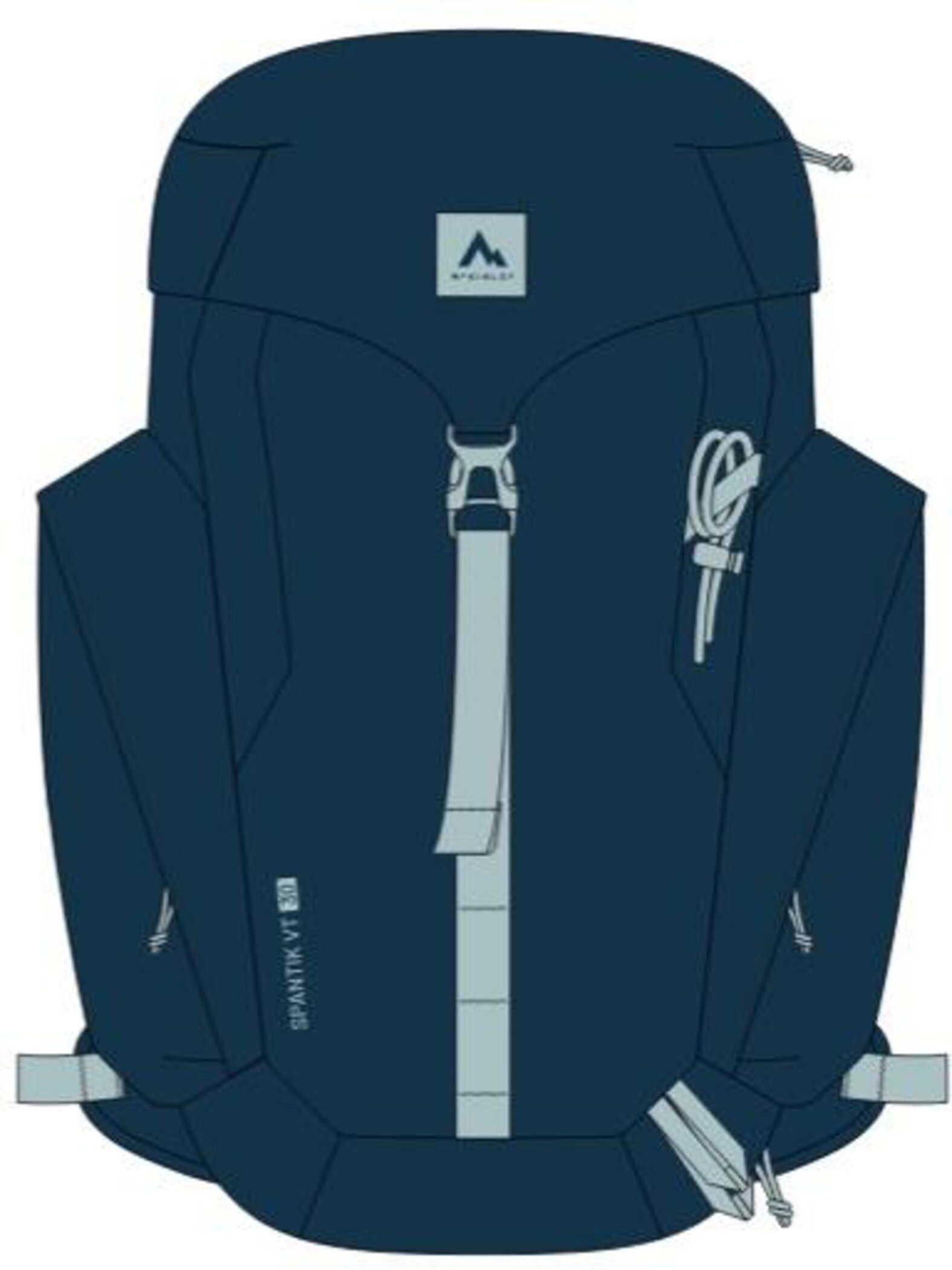 McKINLEY Wanderrucksack Ux.-Wander-Rucksack SPANTIK VT 24 BLUE PETROL/GREY