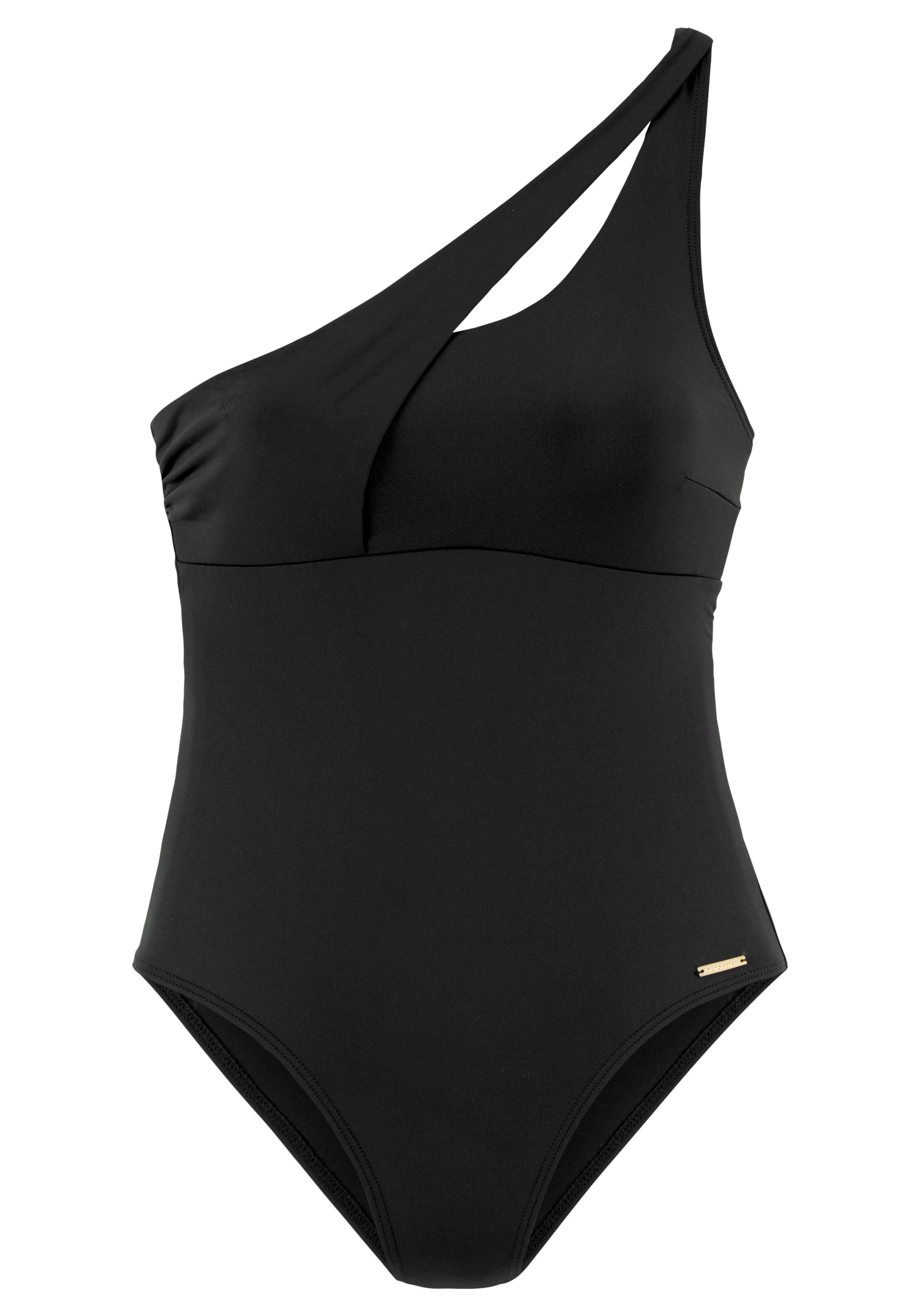 Bruno Banani Badeanzug mit asymmetrischem Schnitt günstig online kaufen