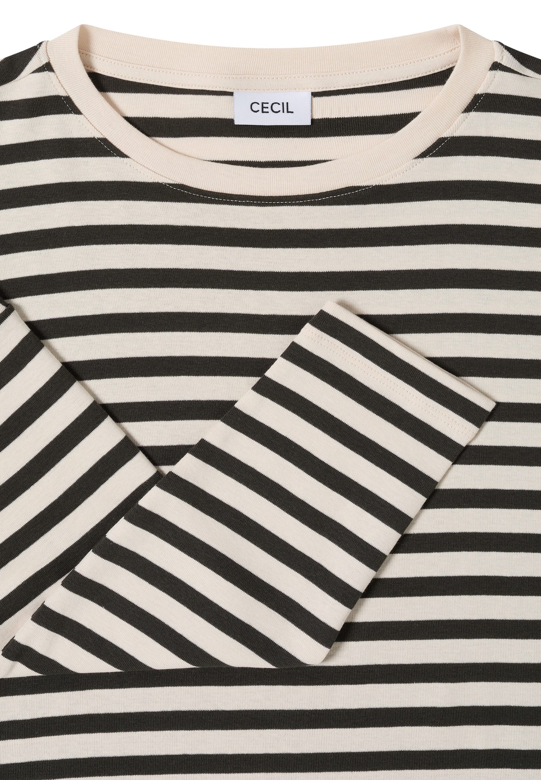 CECIL Langarmshirt - gestreiftes Longsleeve CECIL Full-needle Stripe T-Shir günstig online kaufen