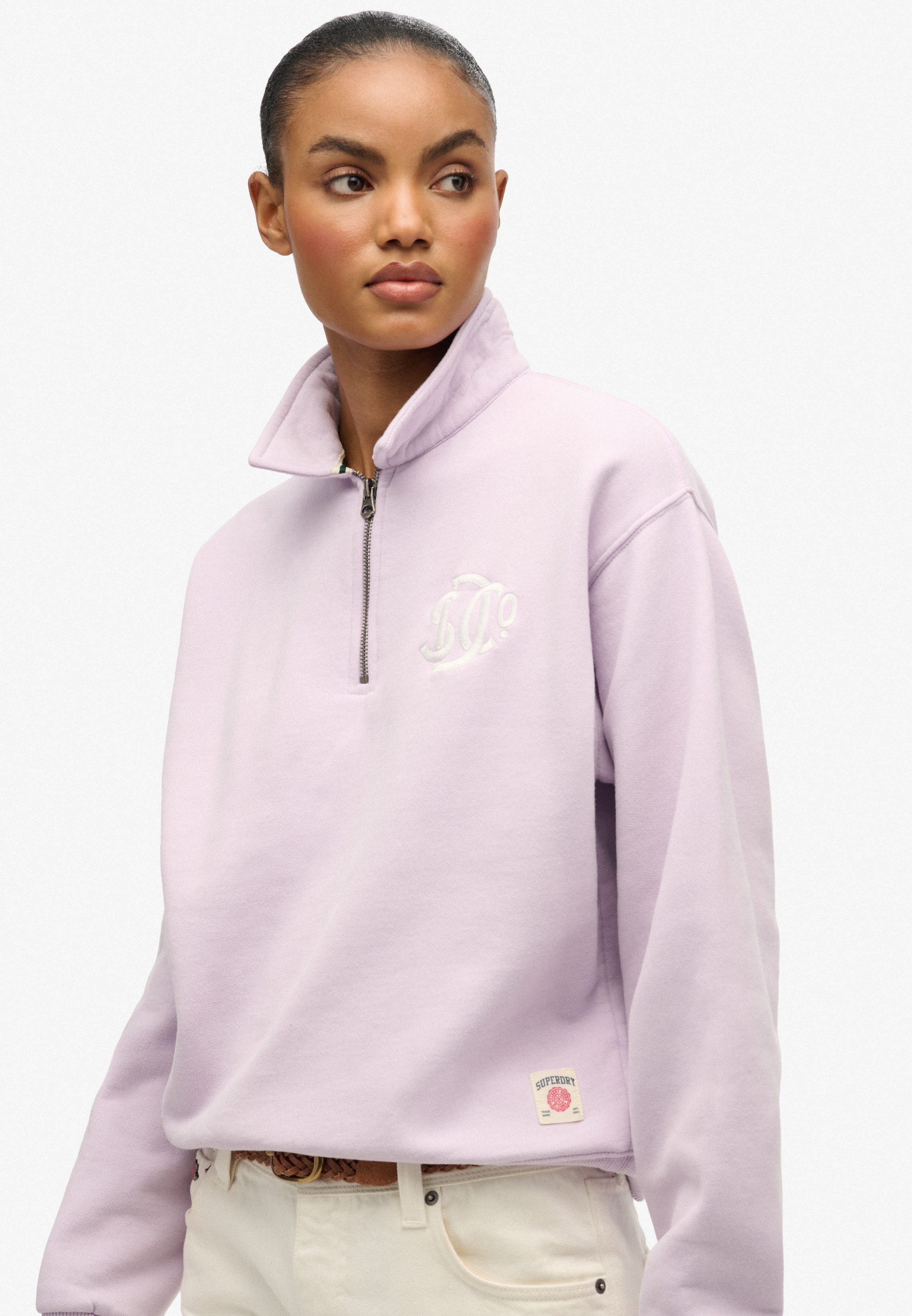 Sweatshirt SD&CO NEON COLLARED HALF ZIP