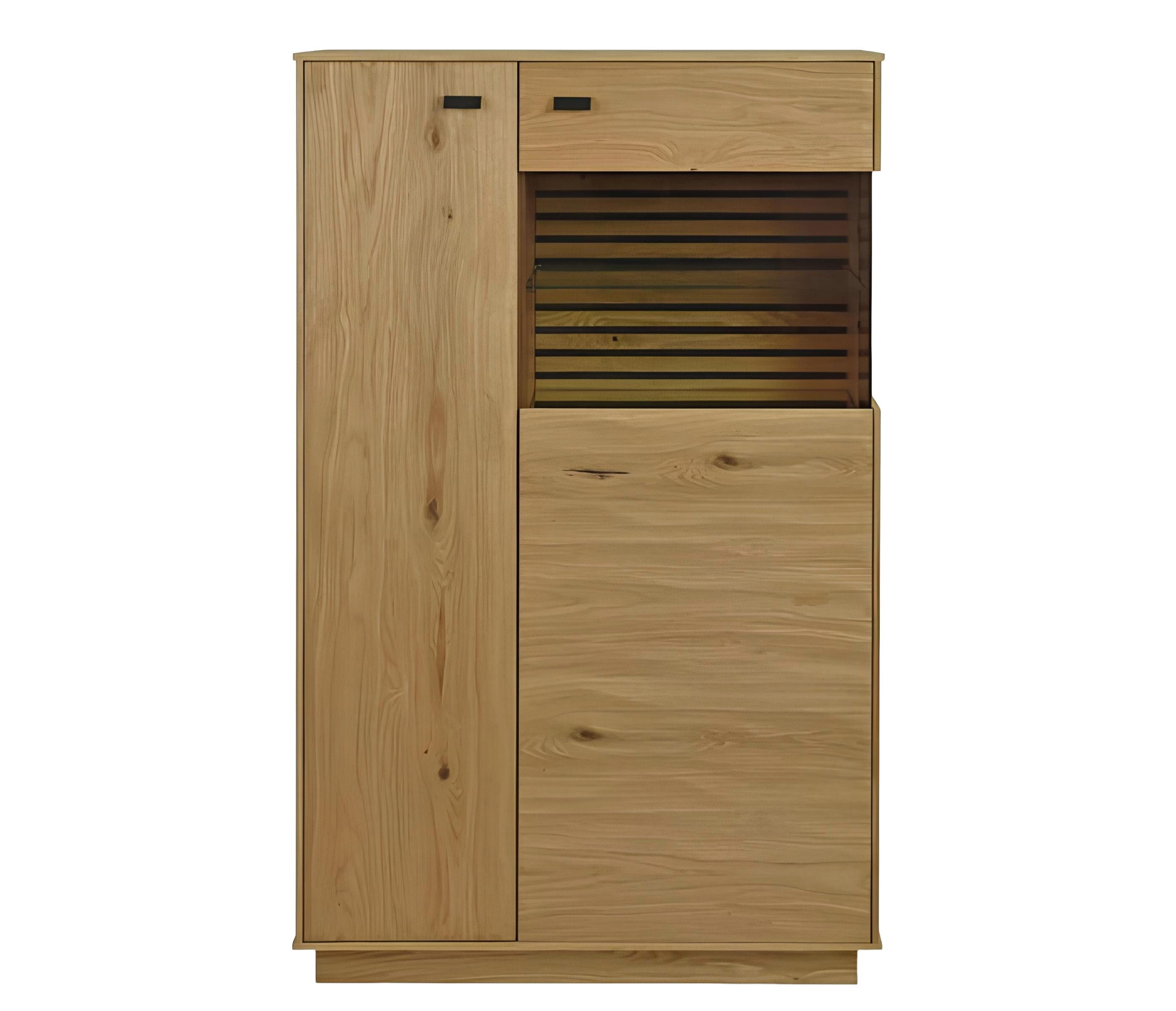 Xlmoebel Vitrine Hochkommode mit Glasdisplay in elegantem Design (Schrank (TRK) Hergestellt in Europa