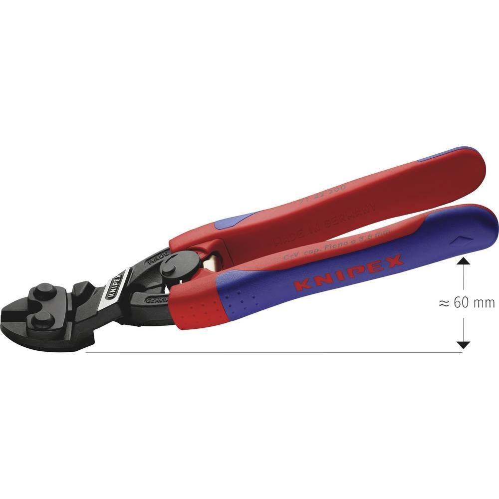 Knipex Bolzenschneider mit schlanken Mehrkomponenten-Hüllen 200 mm 71 42 200