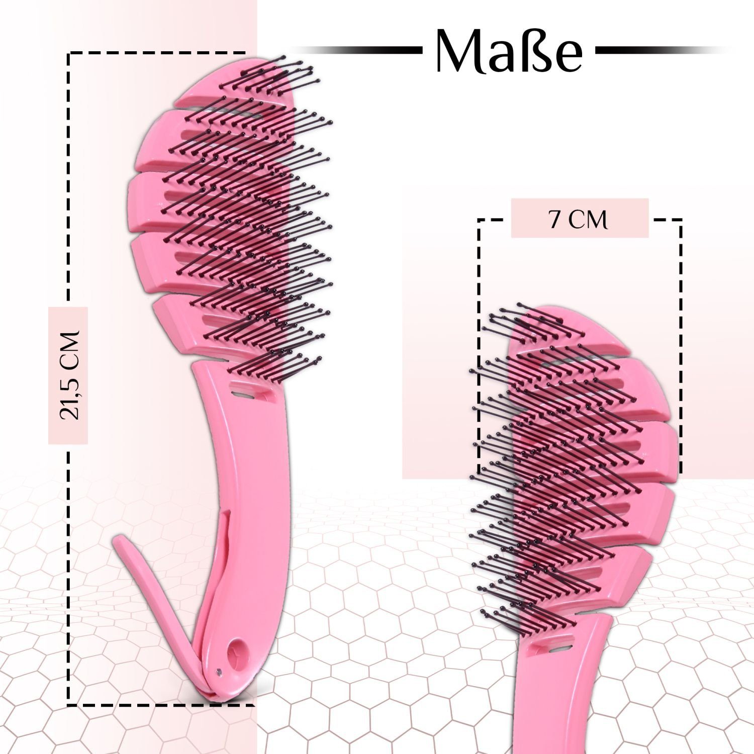 hair2heart Haarentwirrbürste Haarbürste, Wet Brush für lockiges Haar