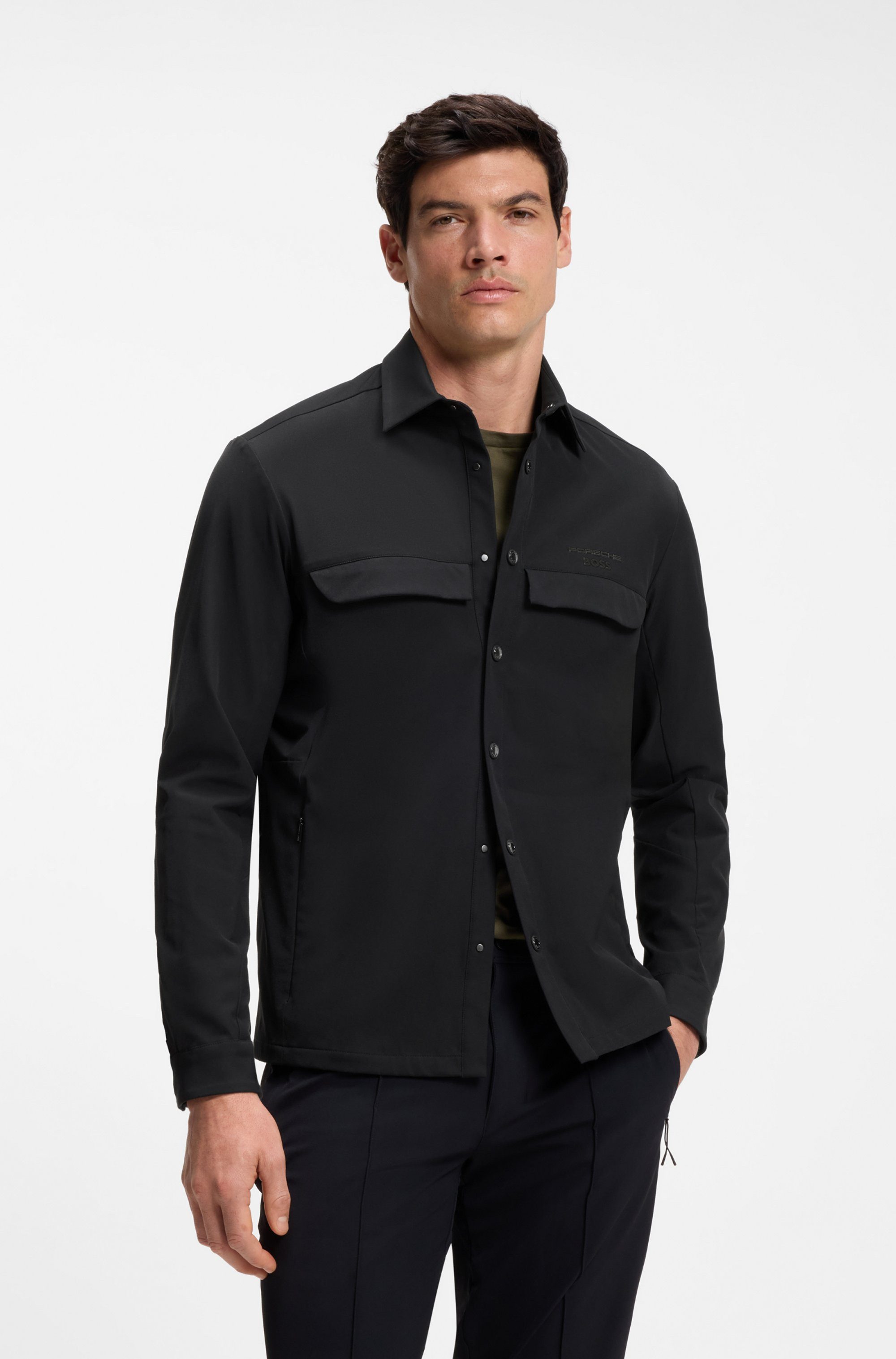 BOSS Green Hemdjacke Porsche Spirit 70 Capsule Collection Premium Herrenmode Limited