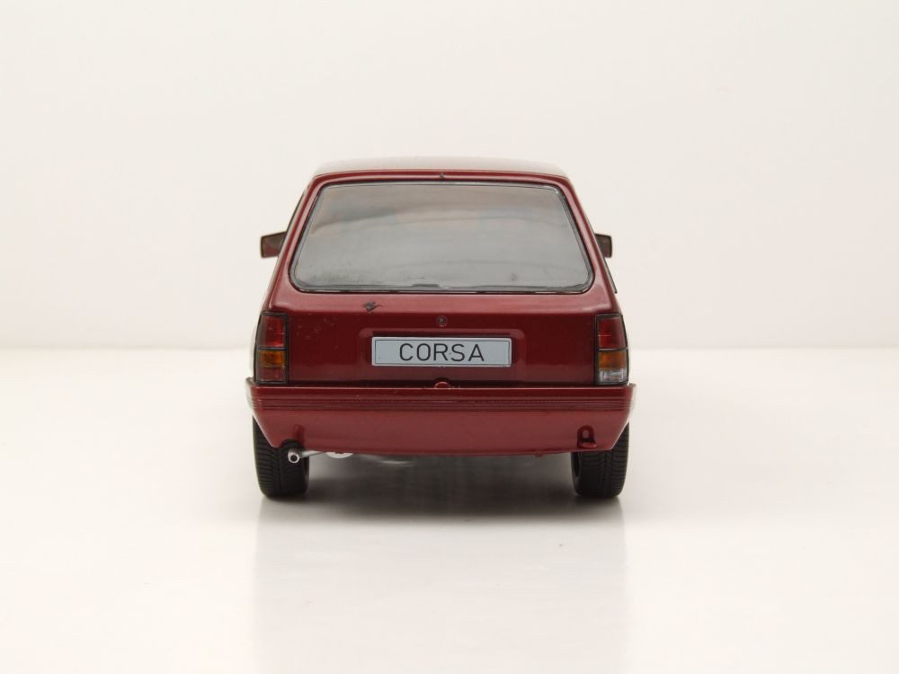 MCG Modellauto Opel Corsa A Custom 1983 dunkelrot metallic, Maßstab 1:18