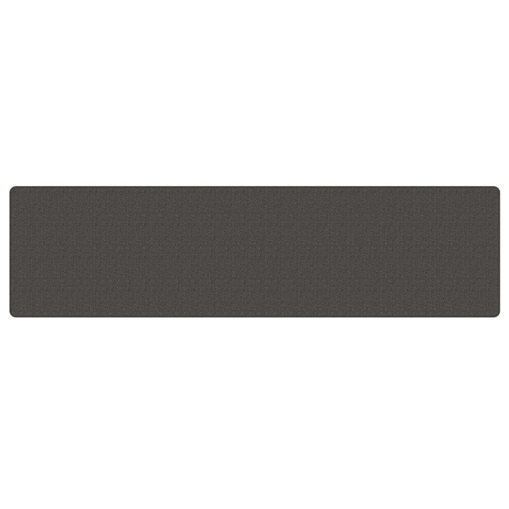 vidaXL Teppich Teppichläufer Sisal-Optik Anthrazit 80x300 cm, Rechteckig, Höhe: 0.5 mm – Bild 3 von 5