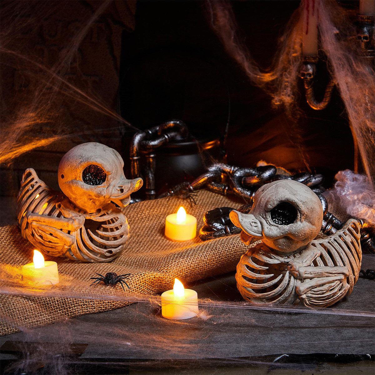 Novzep Dekofigur 2St Halloween-Enten-Skelett-Kunststoffknochen für gruselig günstig online kaufen