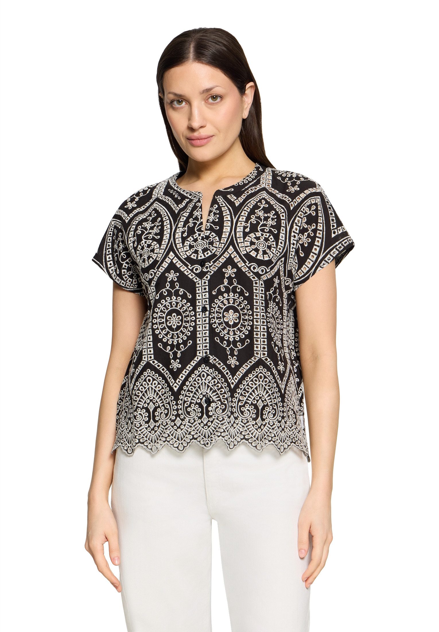 Betty&Co Hemdbluse Damen mit Stickerei