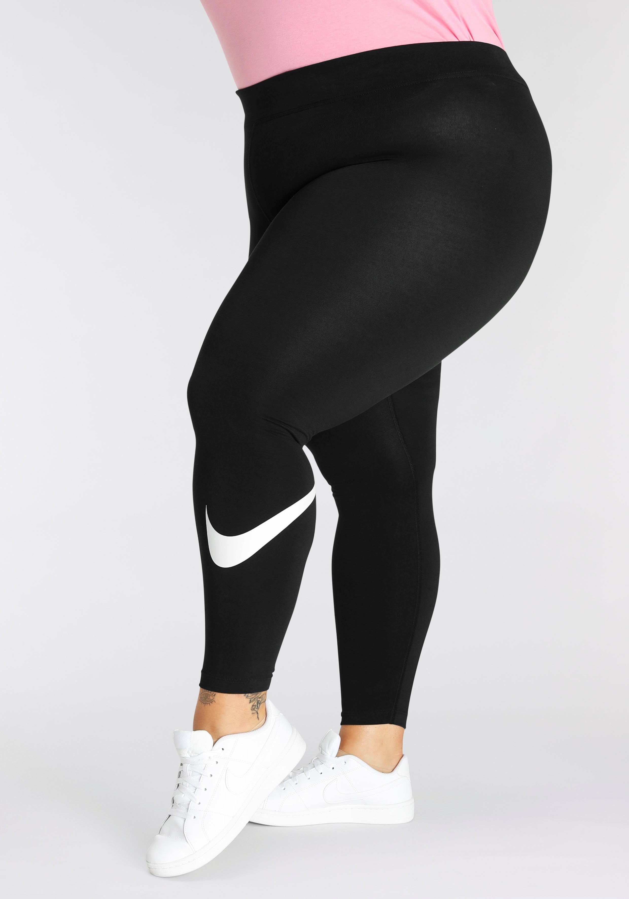 Leggings Leggings (Plus Swoosh Nike Size) Sportswear Mid-Rise Women's Essential