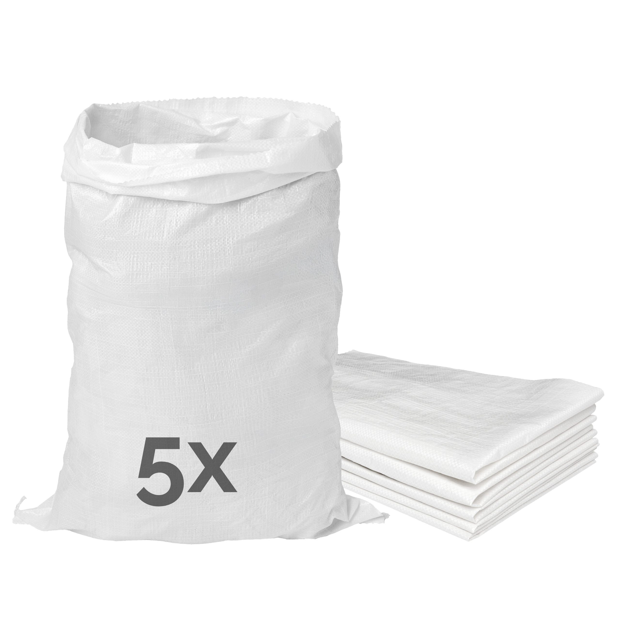 Garronda Gewebesack Polypropylensack für Sand, Lagerung, reißfest, 25 und 50 kg GD-0161, vielseitig einsetzbar: Gewebesäcke Gartensack Hochwasserschutz